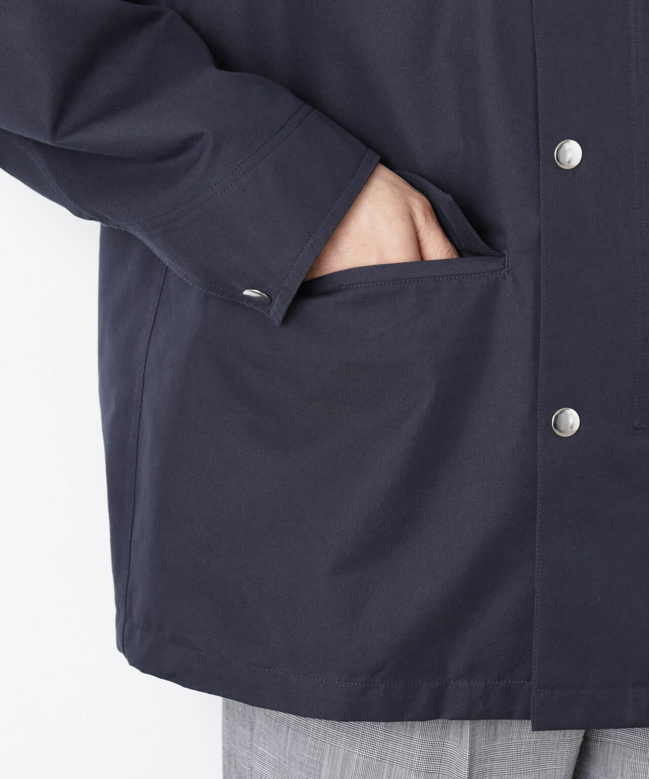 オーバージャケット「WARP PRINT」ライニング/撥水