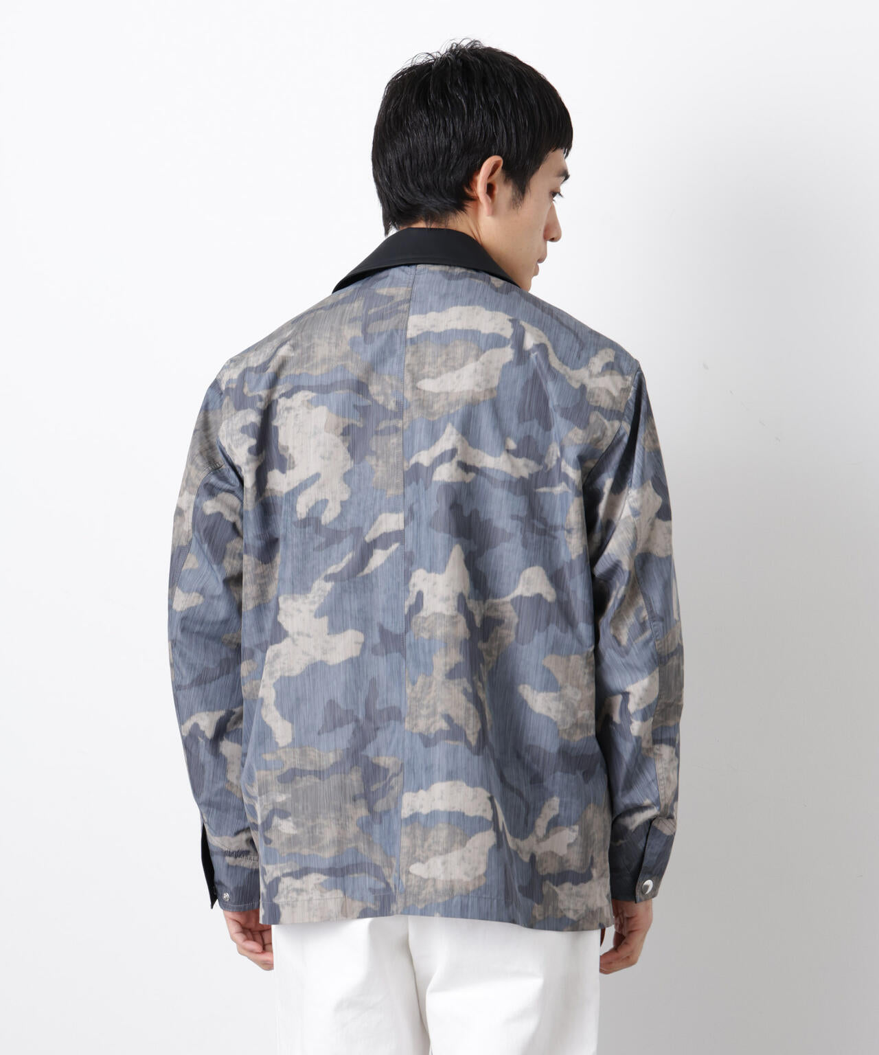 オーバージャケット「WARP PRINT」ライニング/撥水