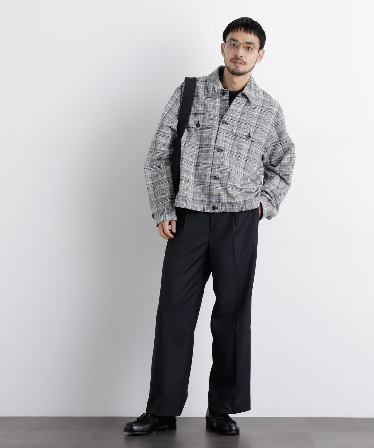 「FRENCH LINEN」リネンコットンシャツブルゾン