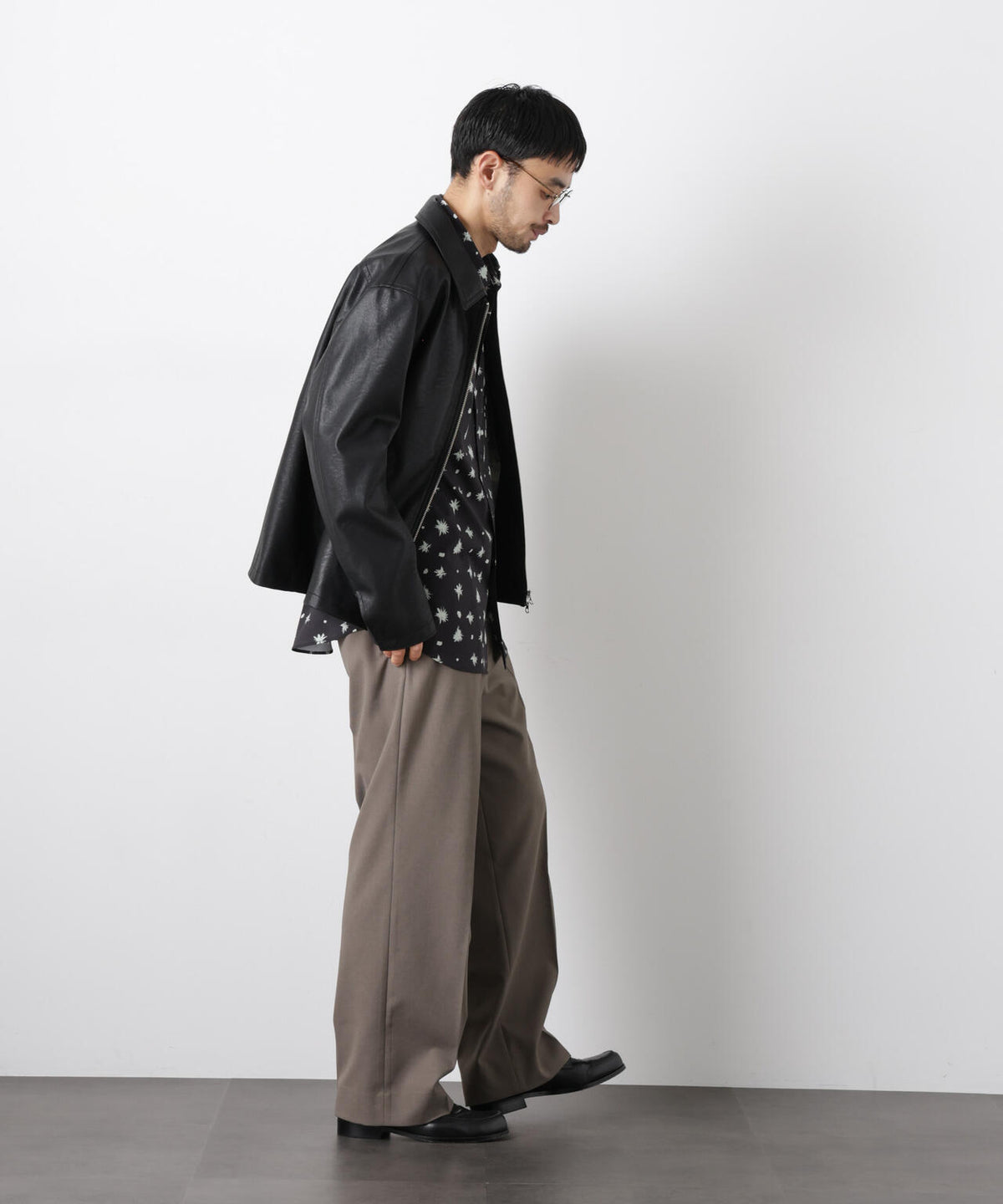 フェイクレザー「WARP PRINT」ライニング