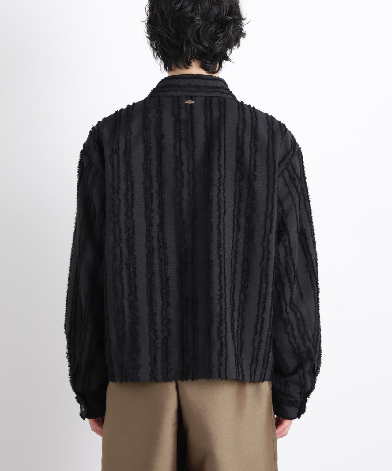 「ASSEMBLANC」カットレースフリンジブルゾン
