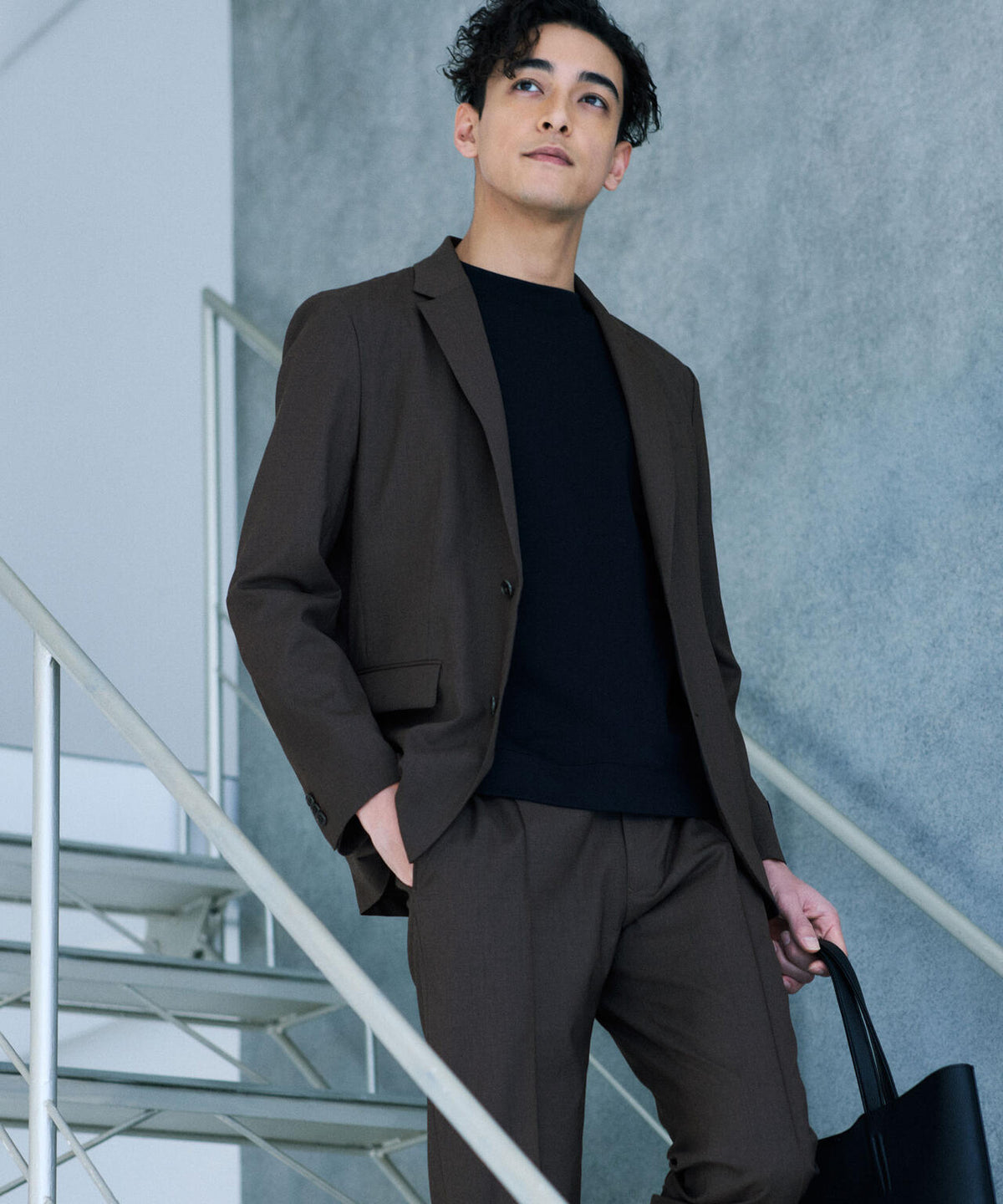 「DamerinoSelect」JAPANfabricウールストレッチジャケット(セットアップ可)