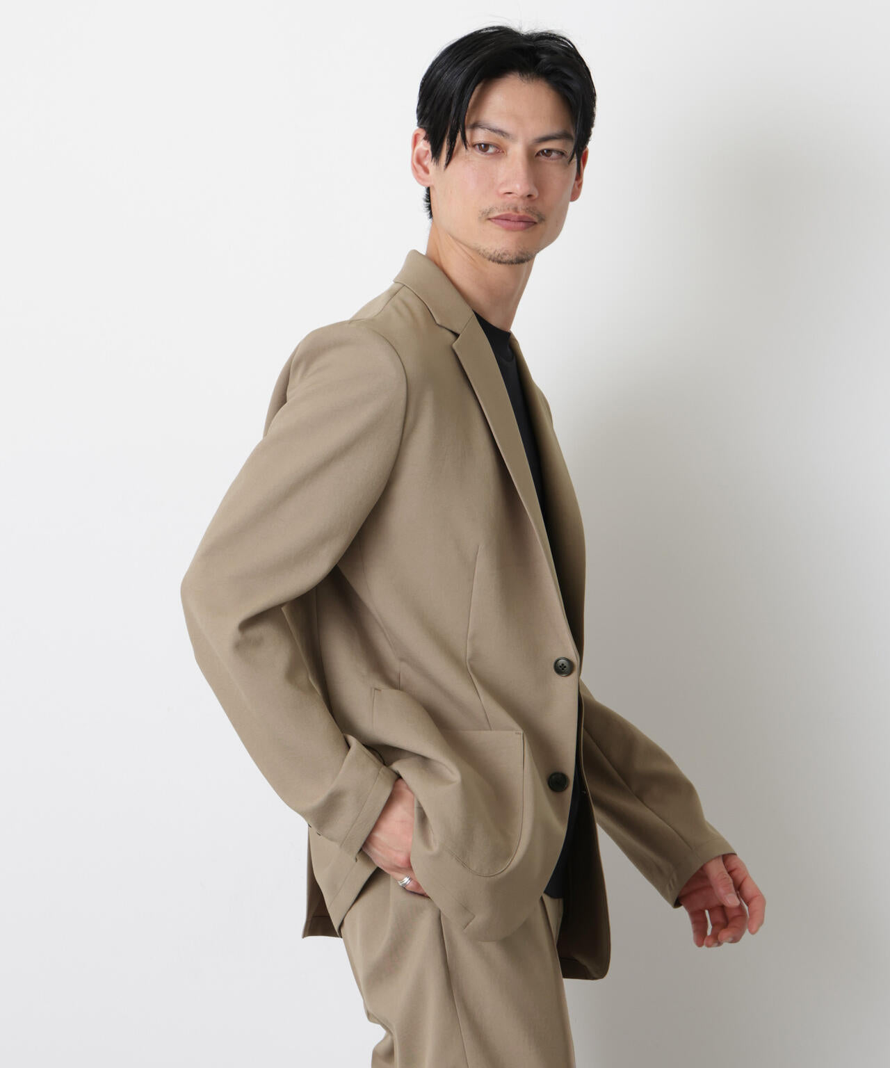 「DamerinoSelect」ダントツオチール防汚テックストレッチジャケット(セットアップ可)