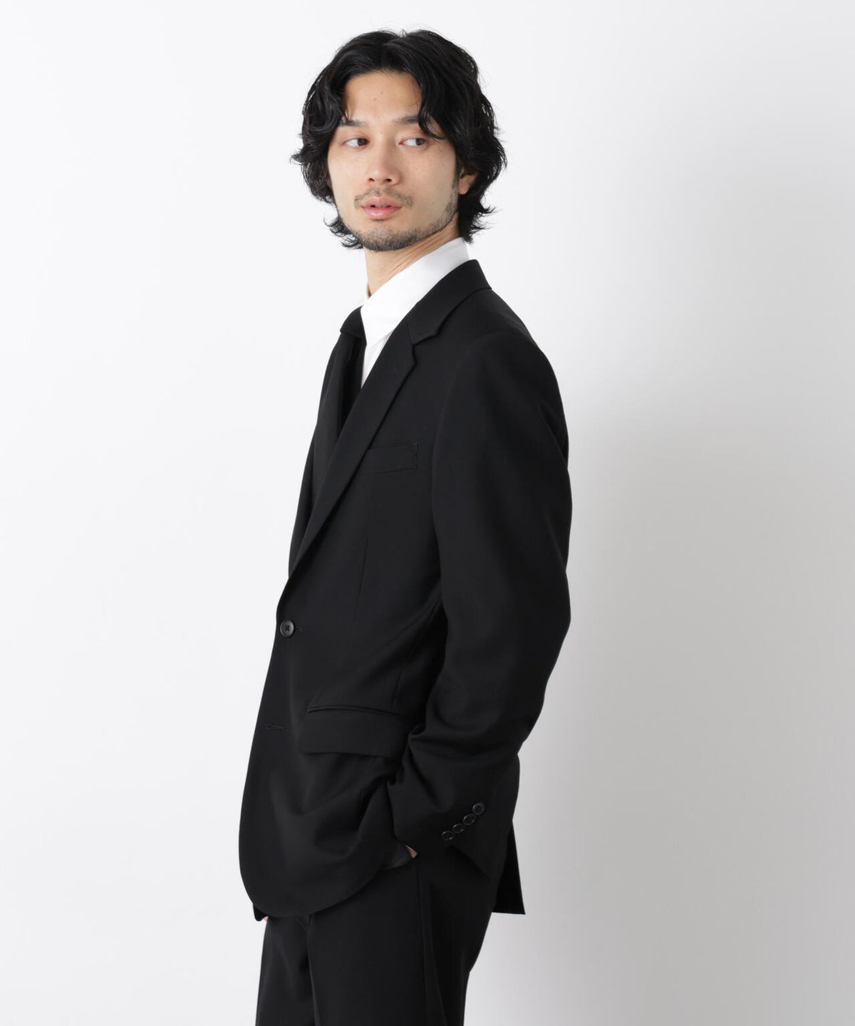 「Damerino Formal」 ブラックフォーマルオールシーズンジャケット(セットアップ可)
