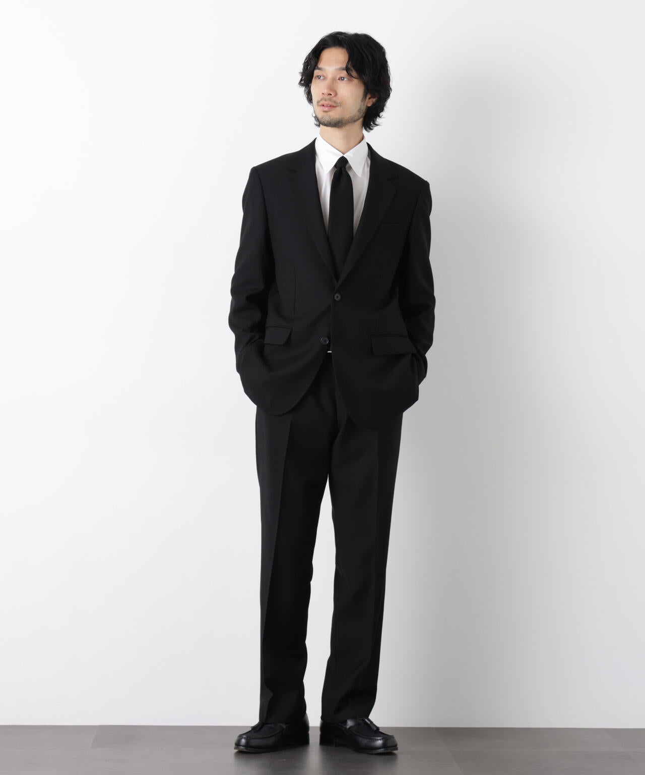 「Damerino Formal」 ブラックフォーマルオールシーズンジャケット(セットアップ可)