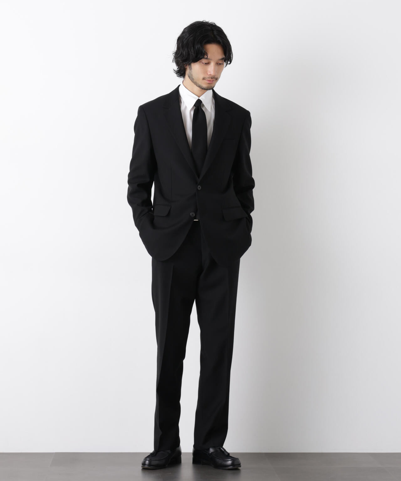 「Damerino Formal」 ブラックフォーマルオールシーズンジャケット(セットアップ可)