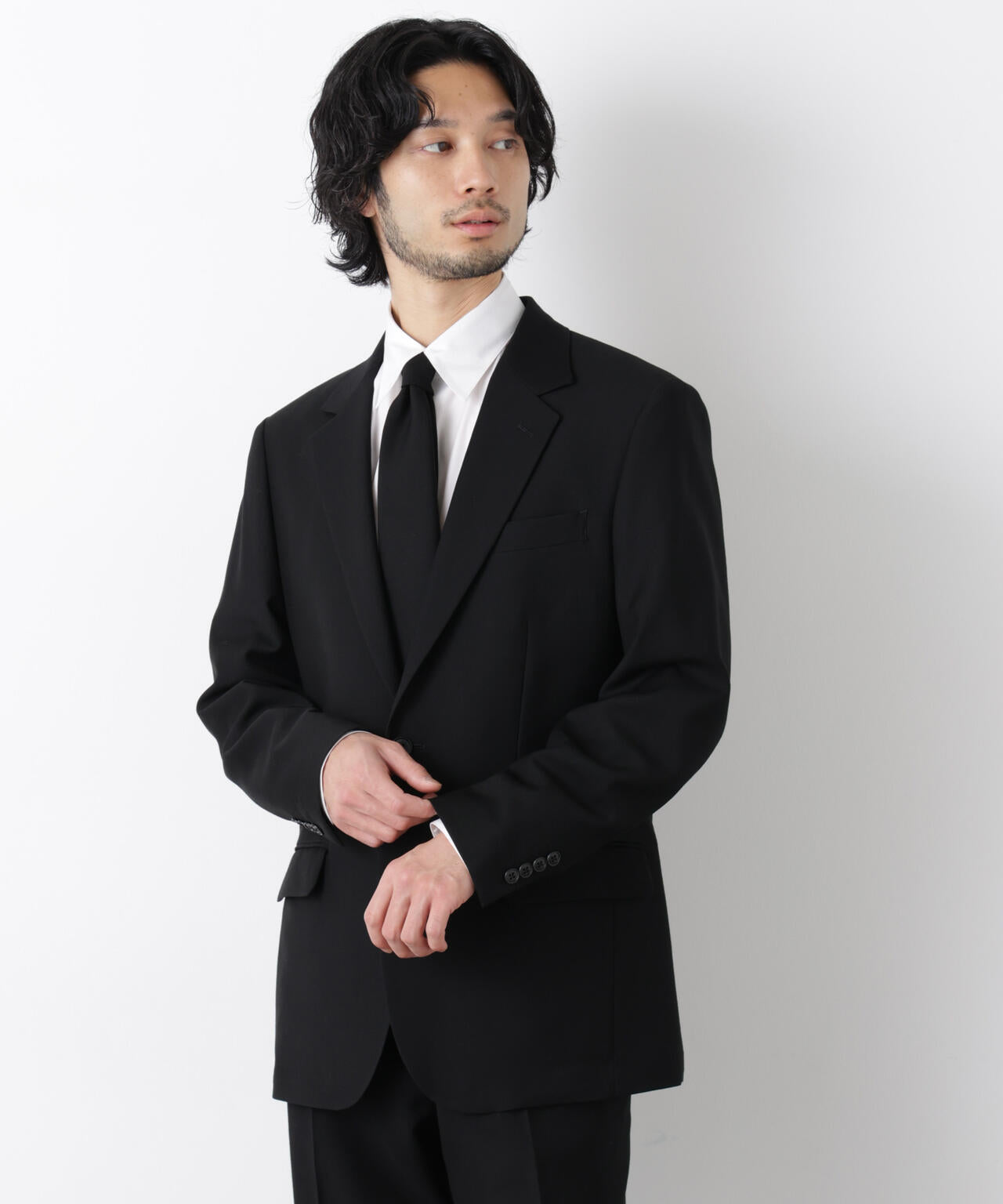 「Damerino Formal」 ブラックフォーマルオールシーズンジャケット(セットアップ可)