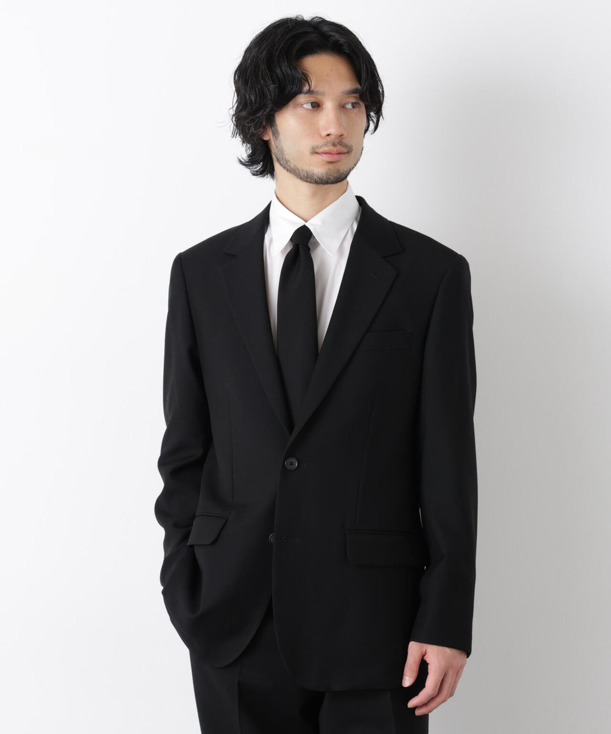 「Damerino Formal」 ブラックフォーマルオールシーズンジャケット(セットアップ可)
