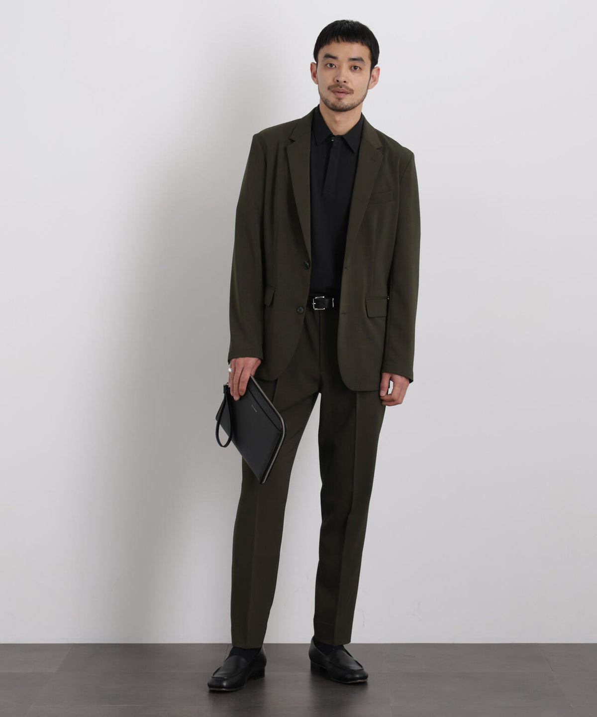 【大人気セットアップ】「Damerino」 クールタッチストレッチセットアップ/接触冷感.UVカット