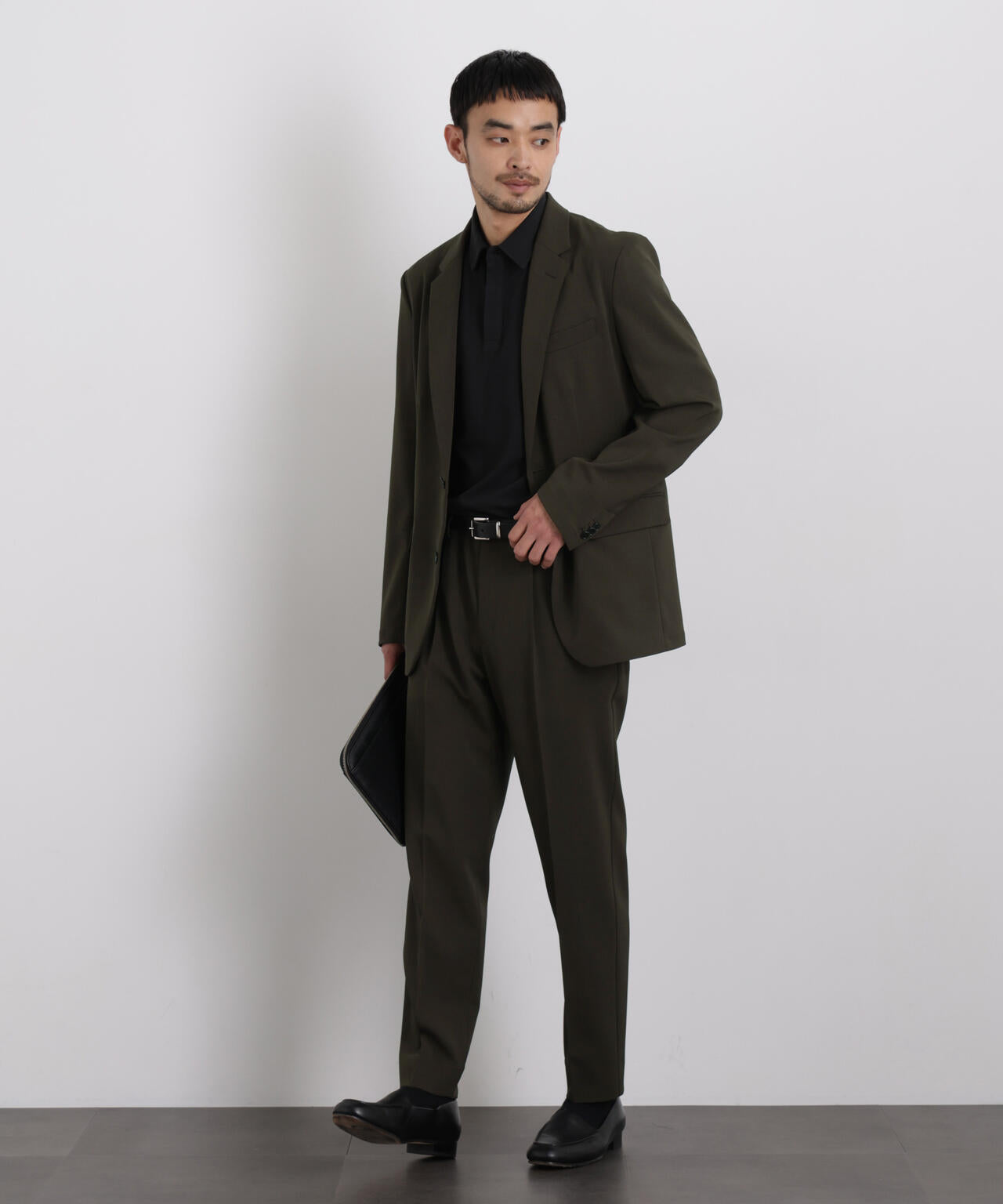 【大人気セットアップ】「Damerino」 クールタッチストレッチセットアップ/接触冷感.UVカット