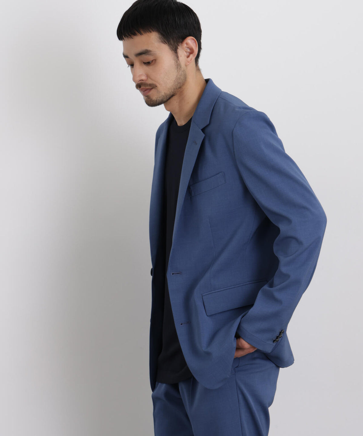 【大人気セットアップ】「Damerino」 クールタッチストレッチセットアップ/接触冷感.UVカット