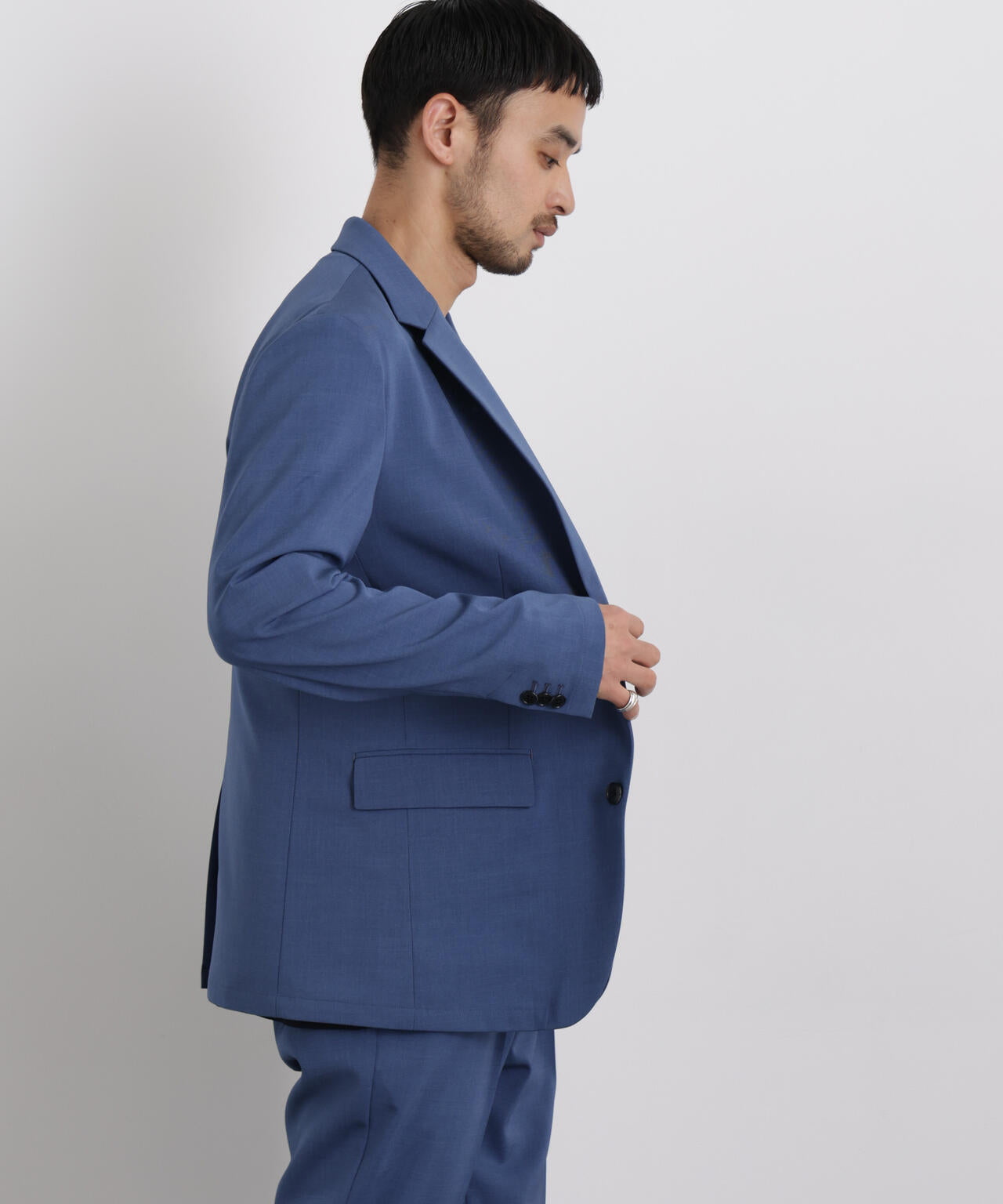 【大人気セットアップ】「Damerino」 クールタッチストレッチセットアップ/接触冷感.UVカット