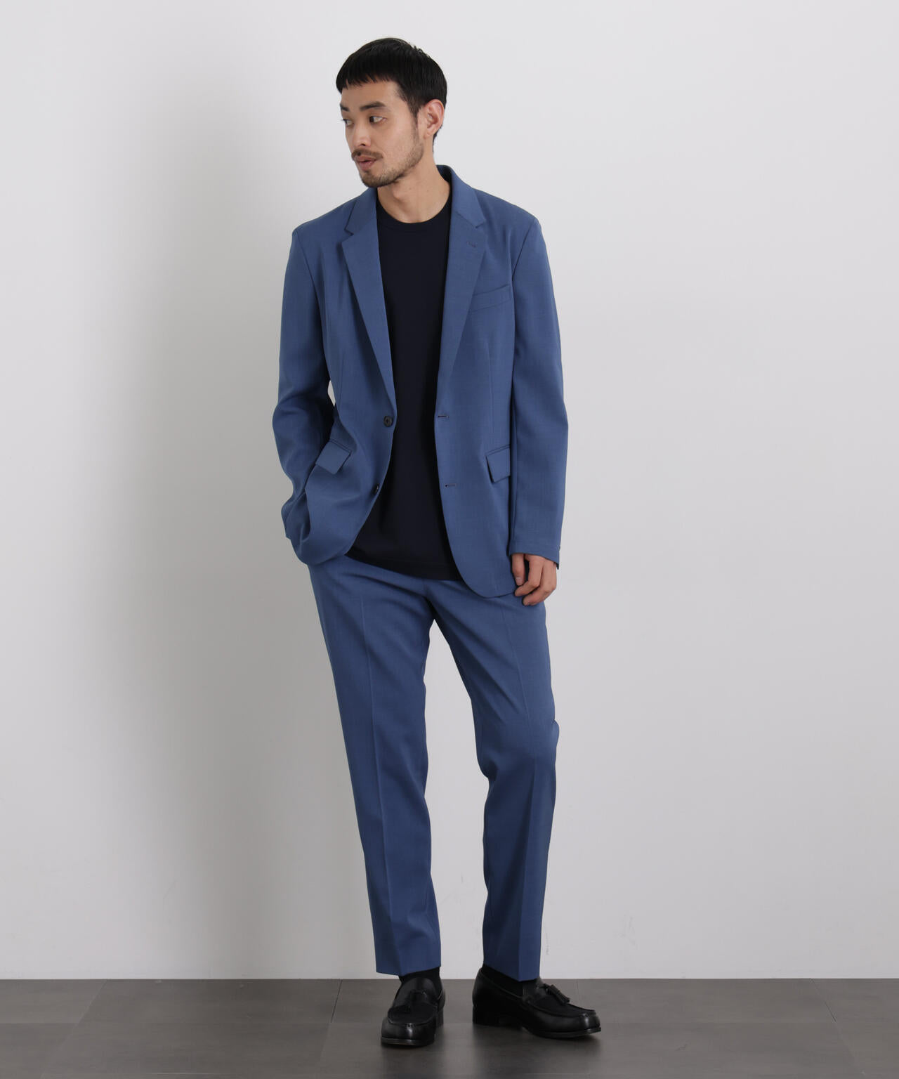 【大人気セットアップ】「Damerino」 クールタッチストレッチセットアップ/接触冷感.UVカット