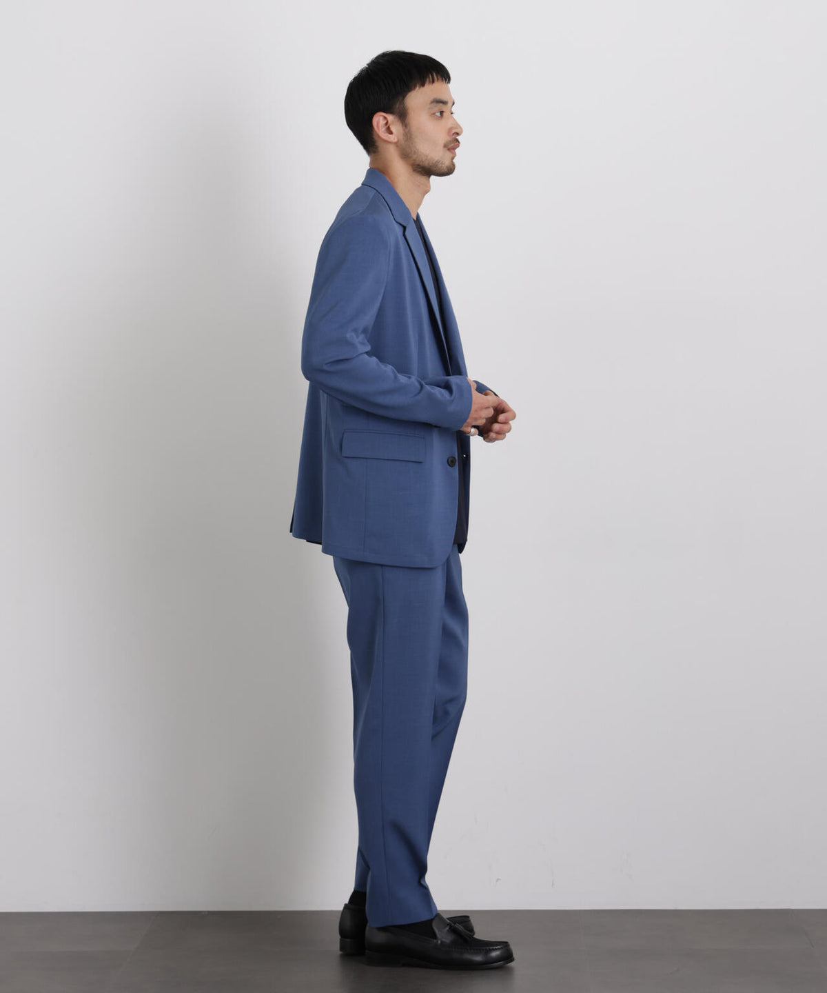 【大人気セットアップ】「Damerino」 クールタッチストレッチセットアップ/接触冷感.UVカット