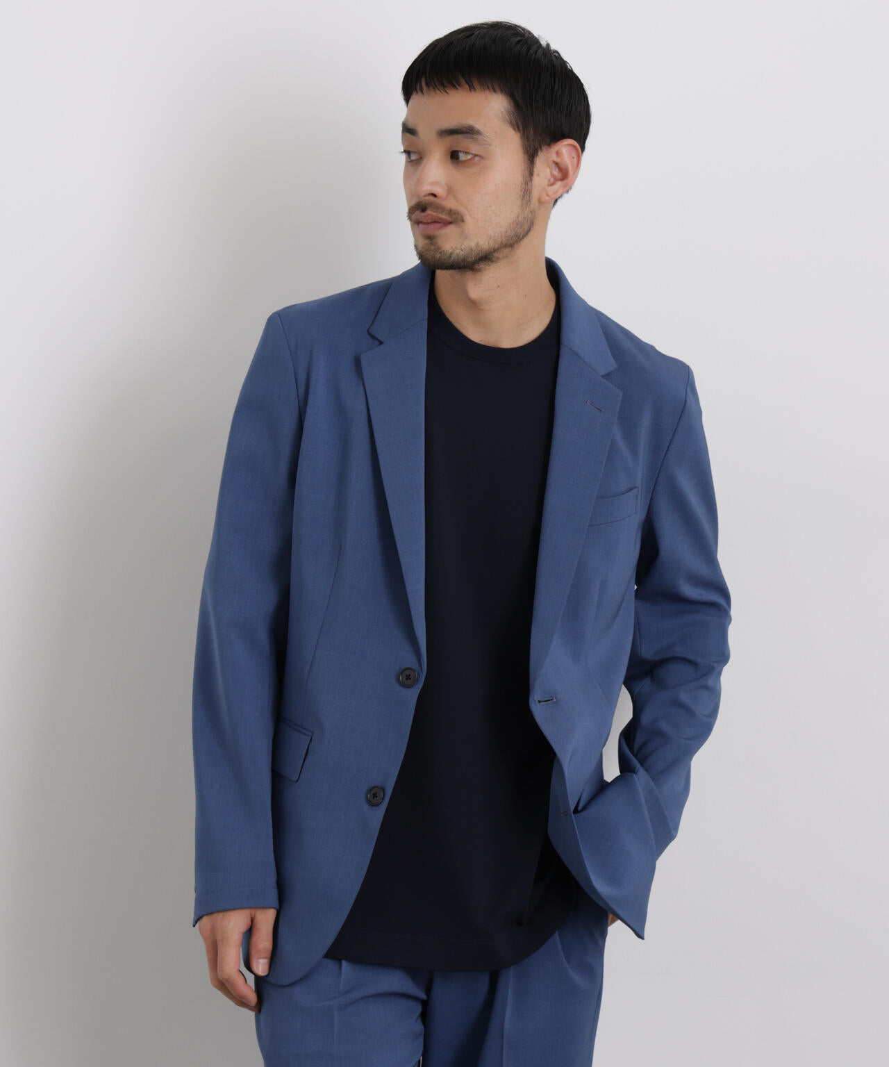 【大人気セットアップ】「Damerino」 クールタッチストレッチセットアップ/接触冷感.UVカット