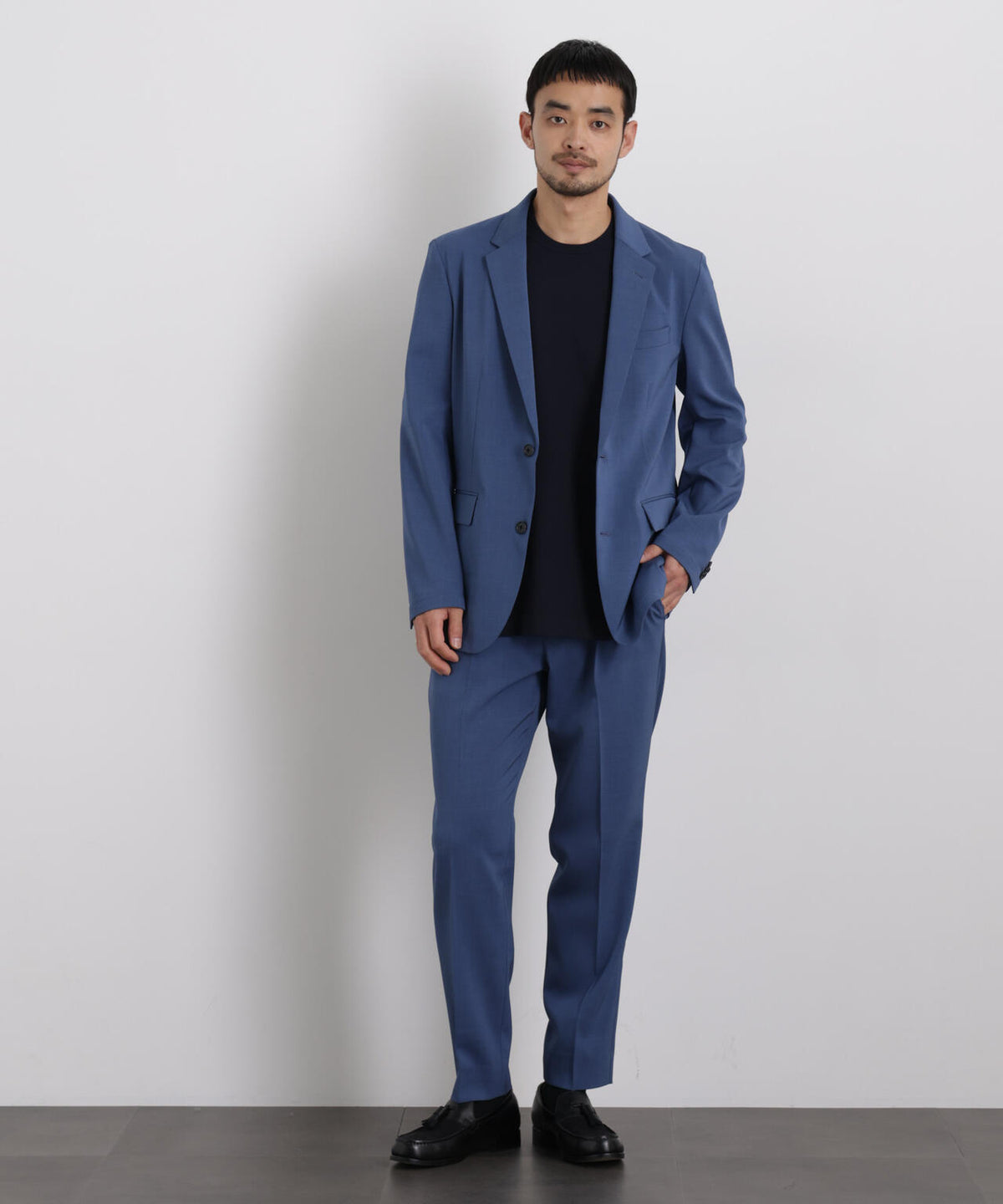 【大人気セットアップ】「Damerino」 クールタッチストレッチセットアップ/接触冷感.UVカット