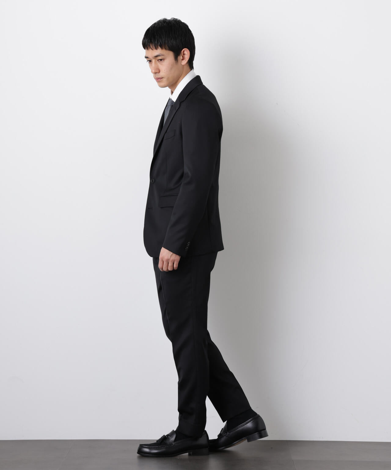 【大人気セットアップ】「Damerino」ExtrafineWoolmix ベネセットアップストレッチ