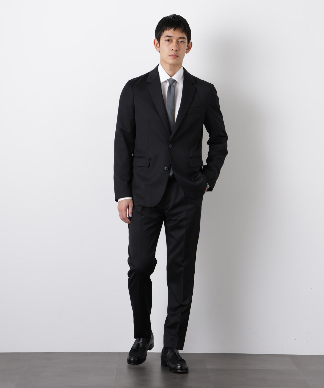 【大人気セットアップ】「Damerino」ExtrafineWoolmix ベネセットアップストレッチ