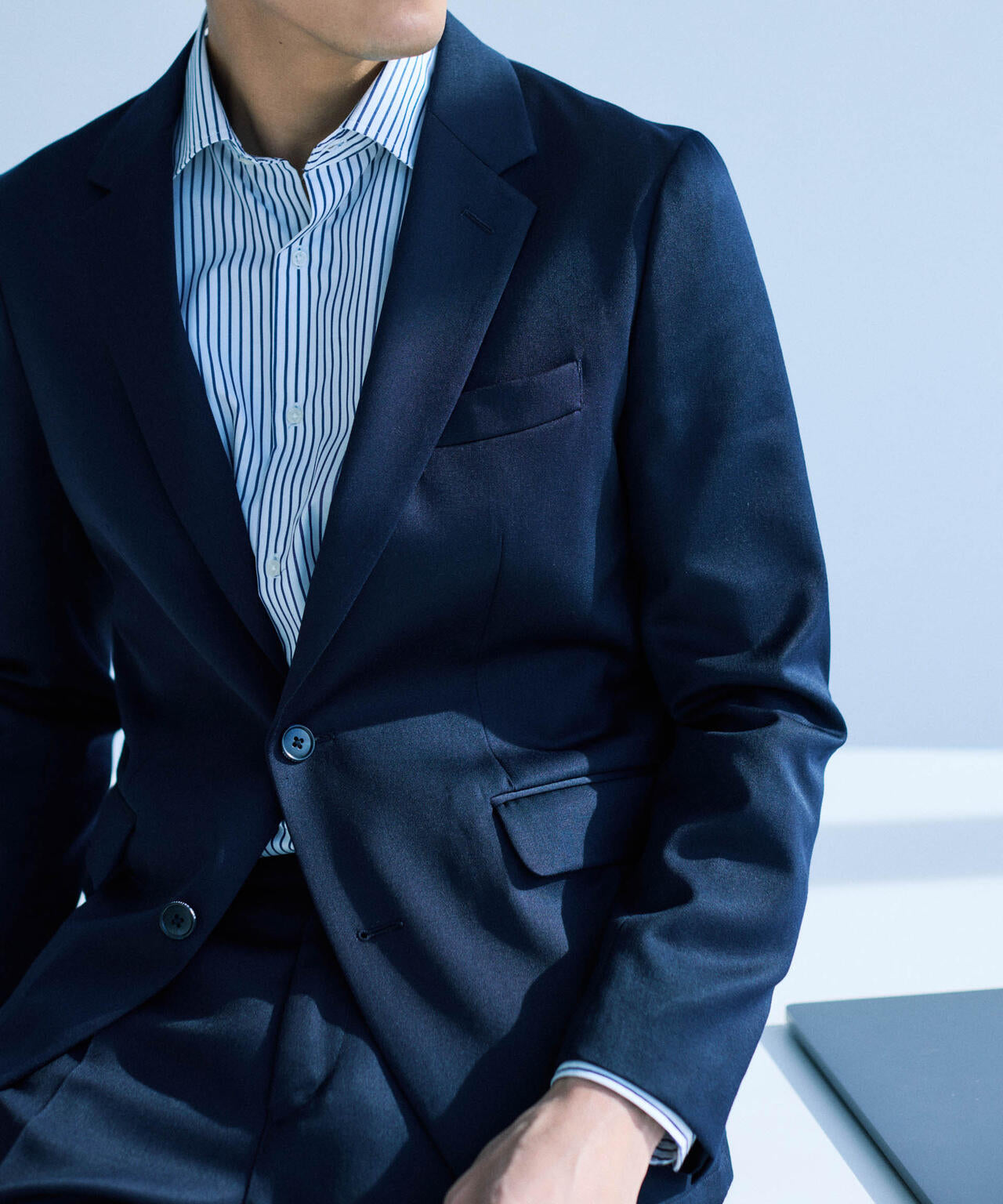 【大人気セットアップ】「Damerino」ExtrafineWoolmix ベネセットアップストレッチ