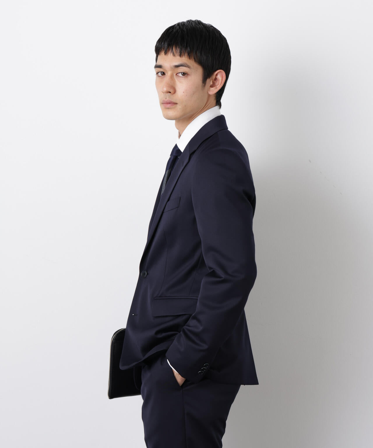 【大人気セットアップ】「Damerino」ExtrafineWoolmix ベネセットアップストレッチ