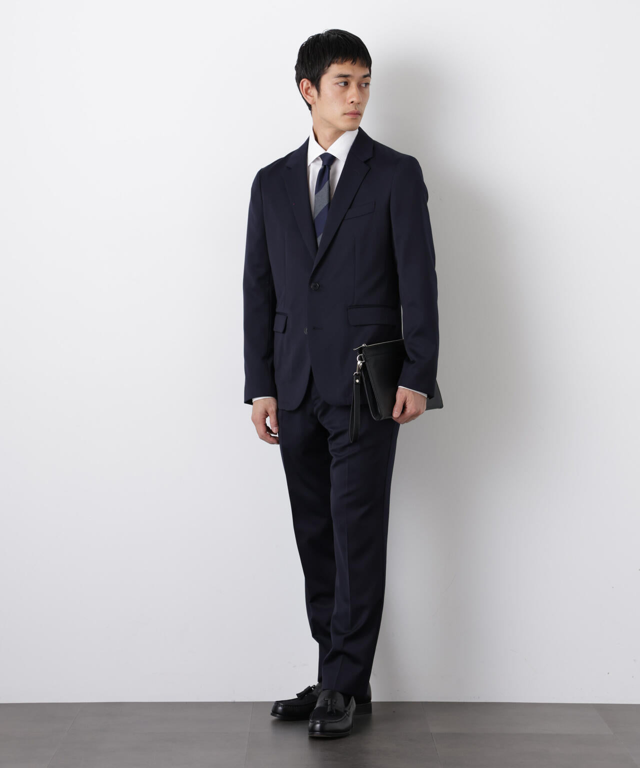 【大人気セットアップ】「Damerino」ExtrafineWoolmix ベネセットアップストレッチ