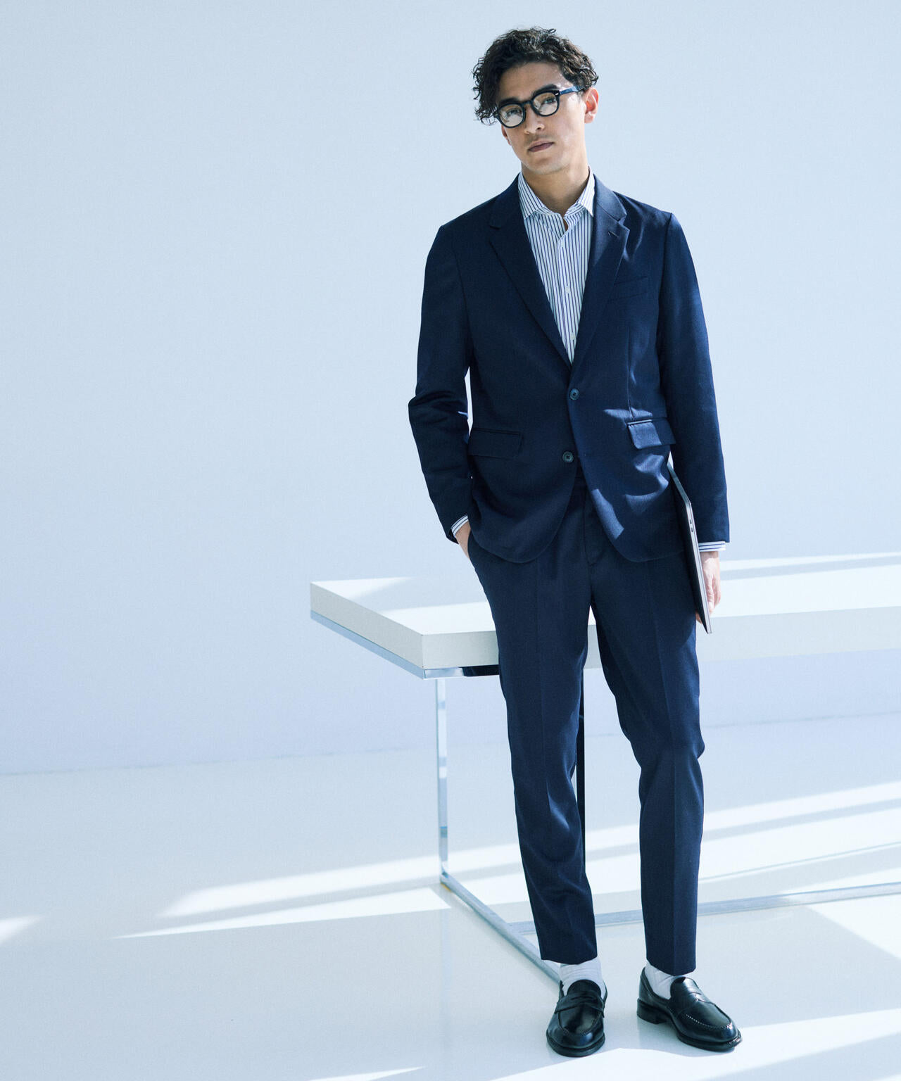 【大人気セットアップ】「Damerino」ExtrafineWoolmix ベネセットアップストレッチ
