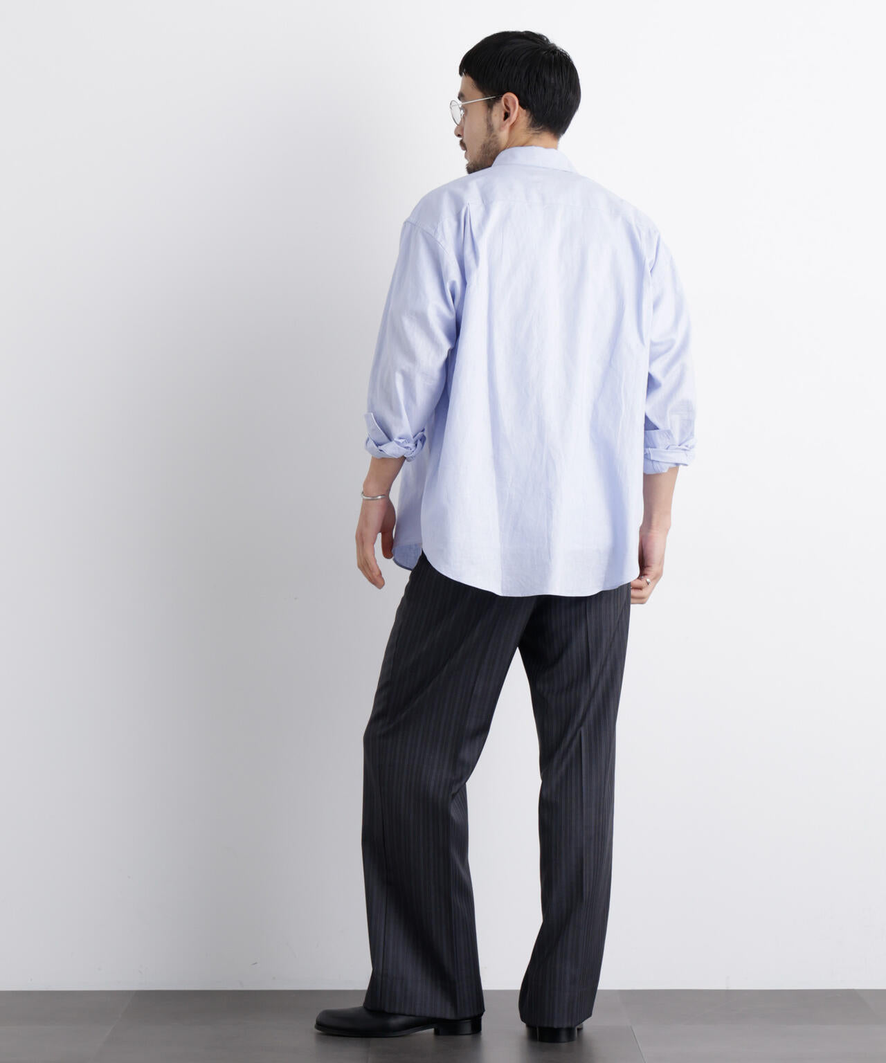 「FRENCH LINEN」リネンコットンレギュラーシャツ