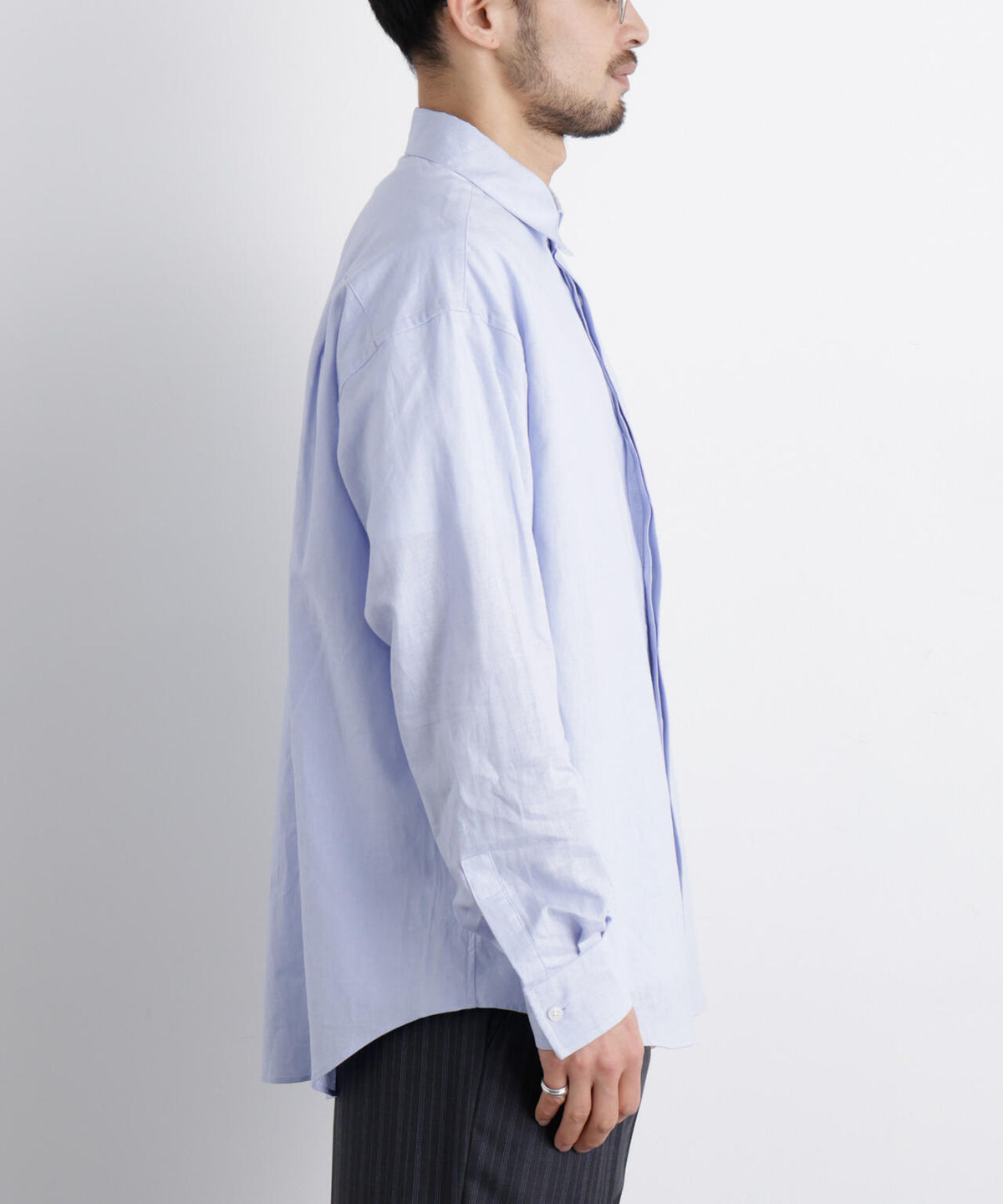「FRENCH LINEN」リネンコットンレギュラーシャツ