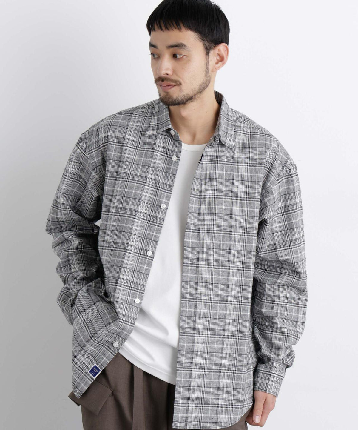 「FRENCH LINEN」リネンコットンレギュラーシャツ