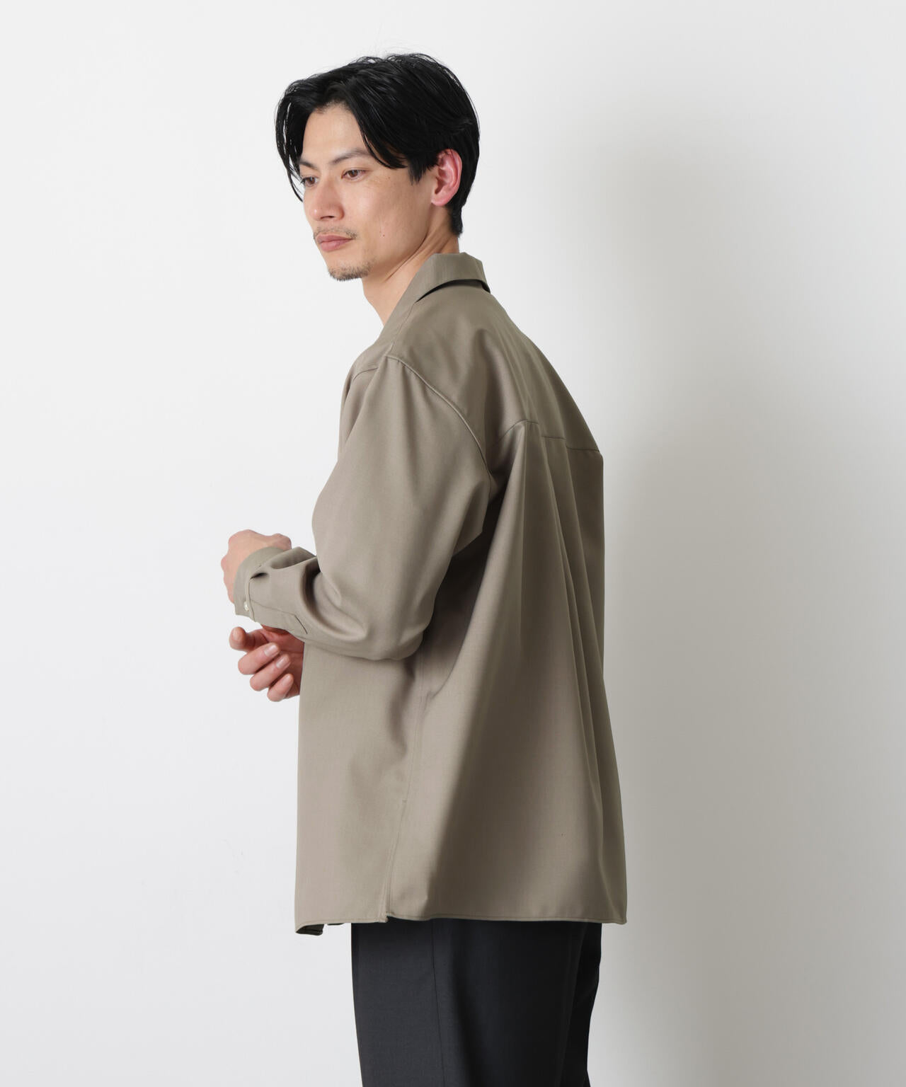 「Gavante」 ドライギャバオープンカラーシャツ
