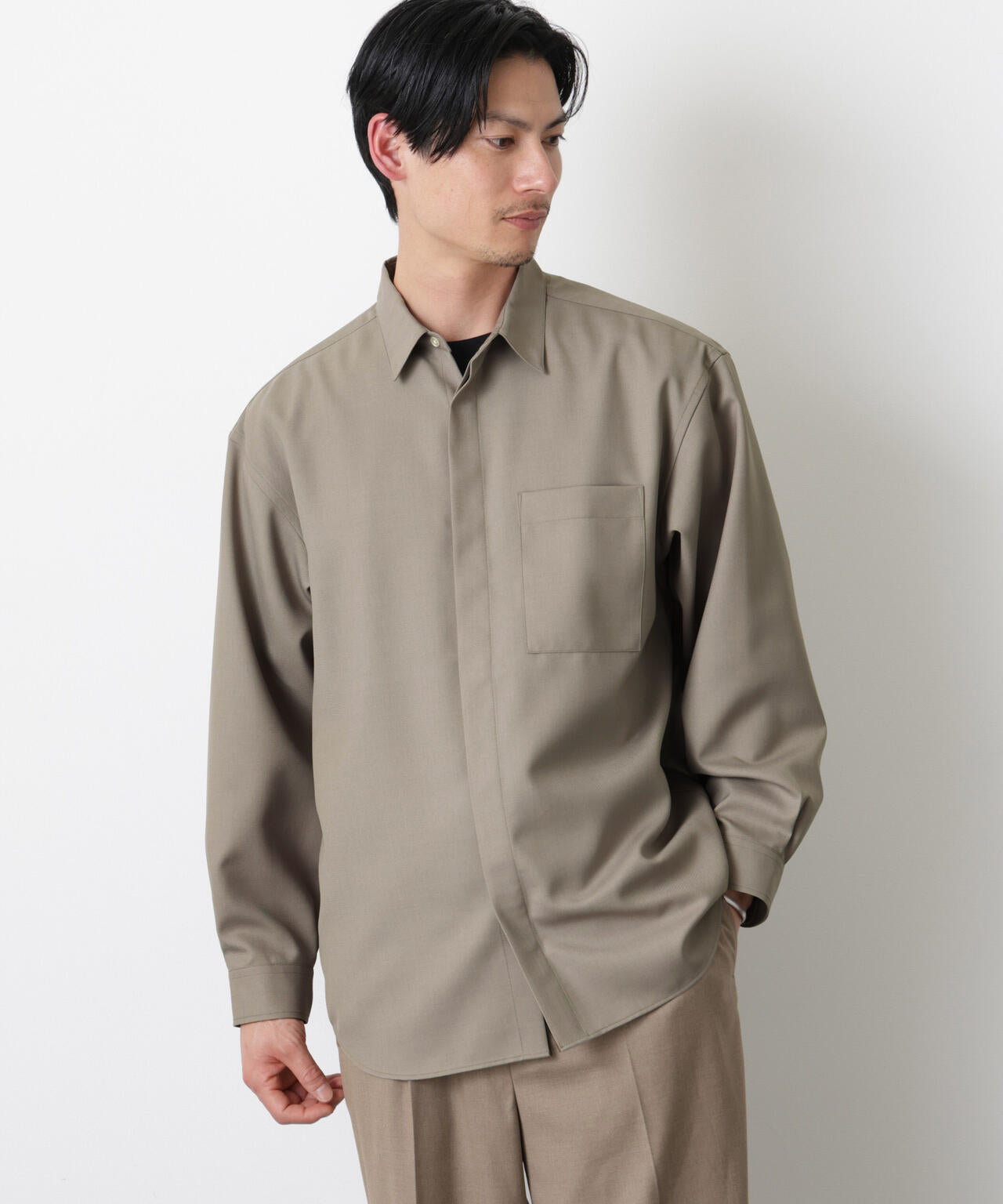 「Gavante」ドライギャバレギュラーカラーシャツ