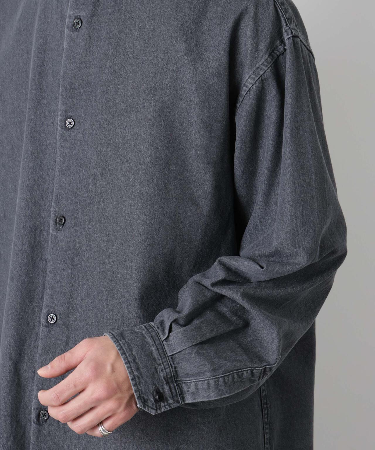 「OtoNANO」大人のワイドシャツ デニムシャツ 長袖