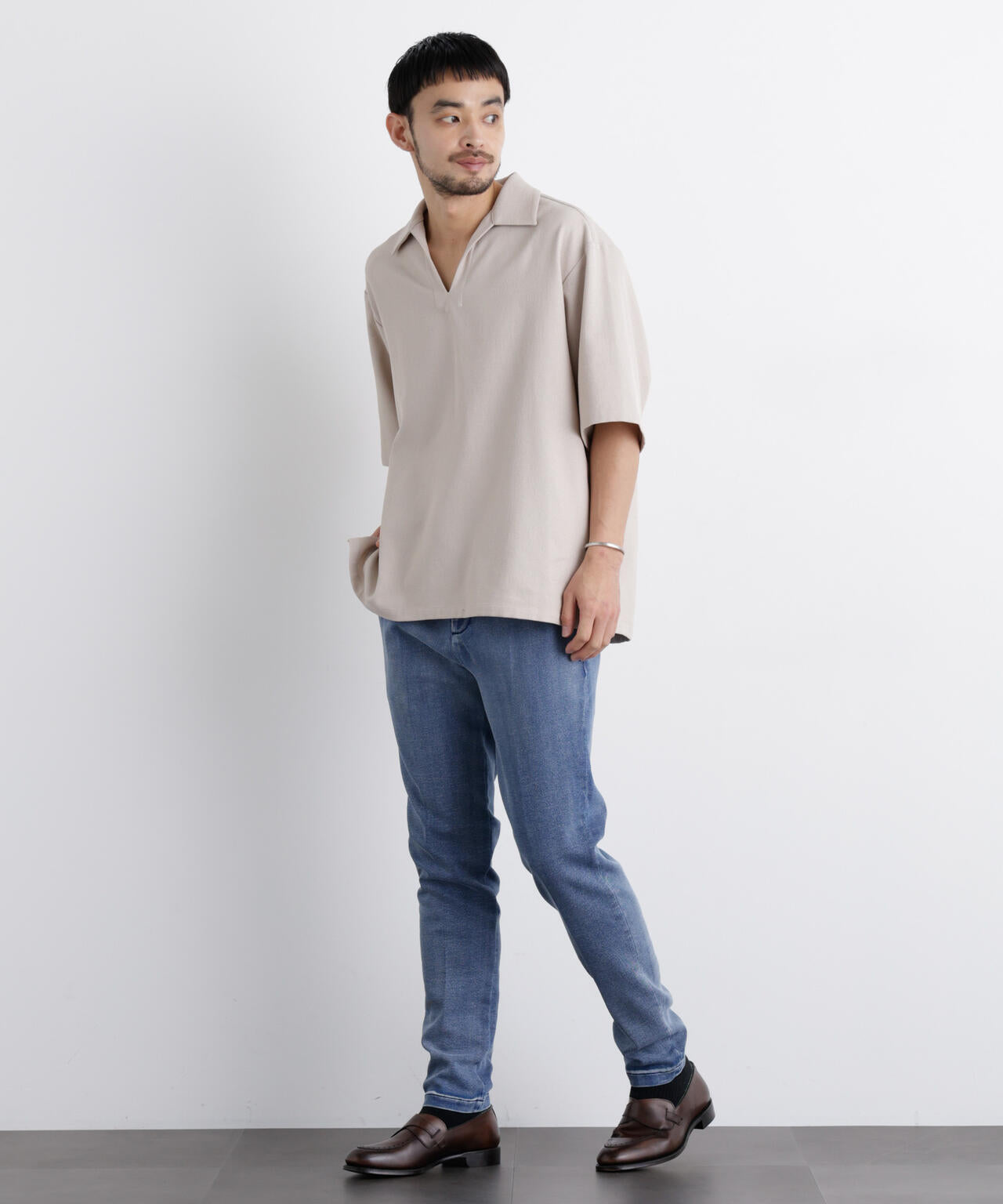 「Meaningful Continuity」coveross(R) EOS ポリエステルブッチャースキッパーシャツ