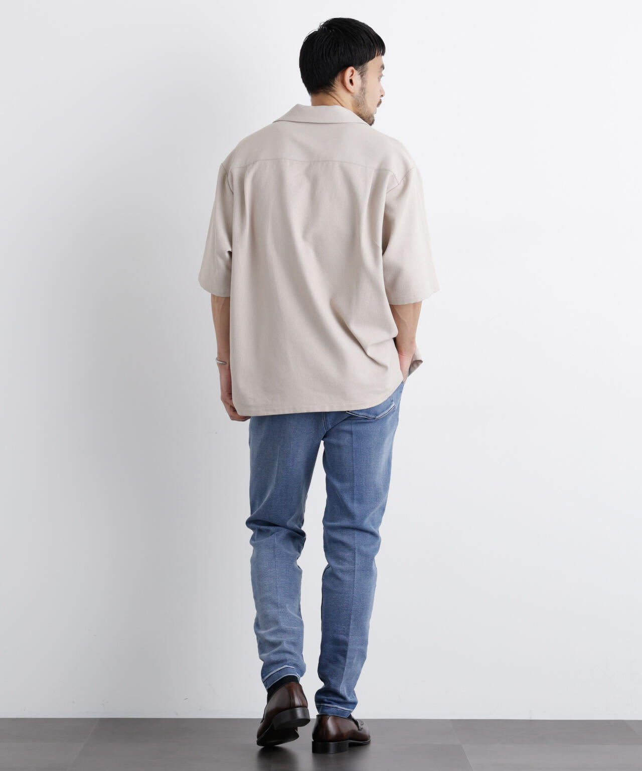 「Meaningful Continuity」coveross(R) EOS ポリエステルブッチャースキッパーシャツ
