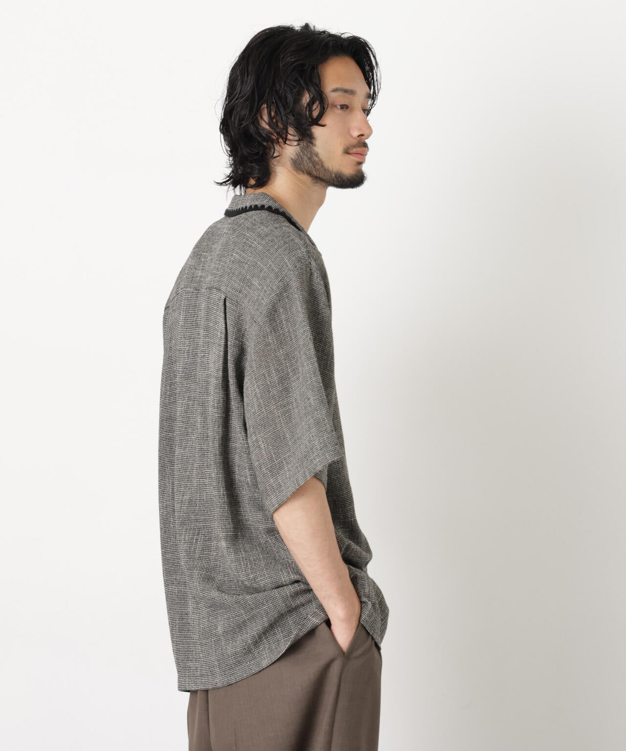 CLAM EMBROIDARY カラミシャツ
