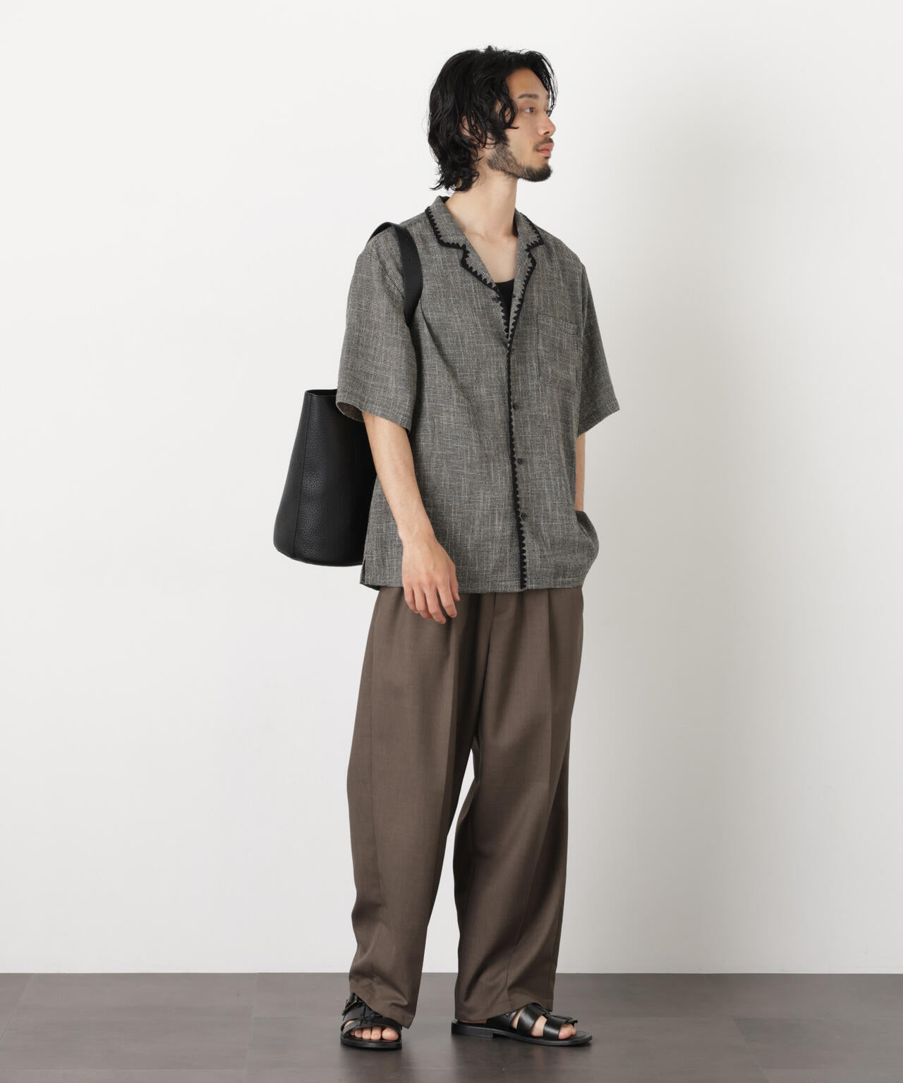 CLAM EMBROIDARY カラミシャツ