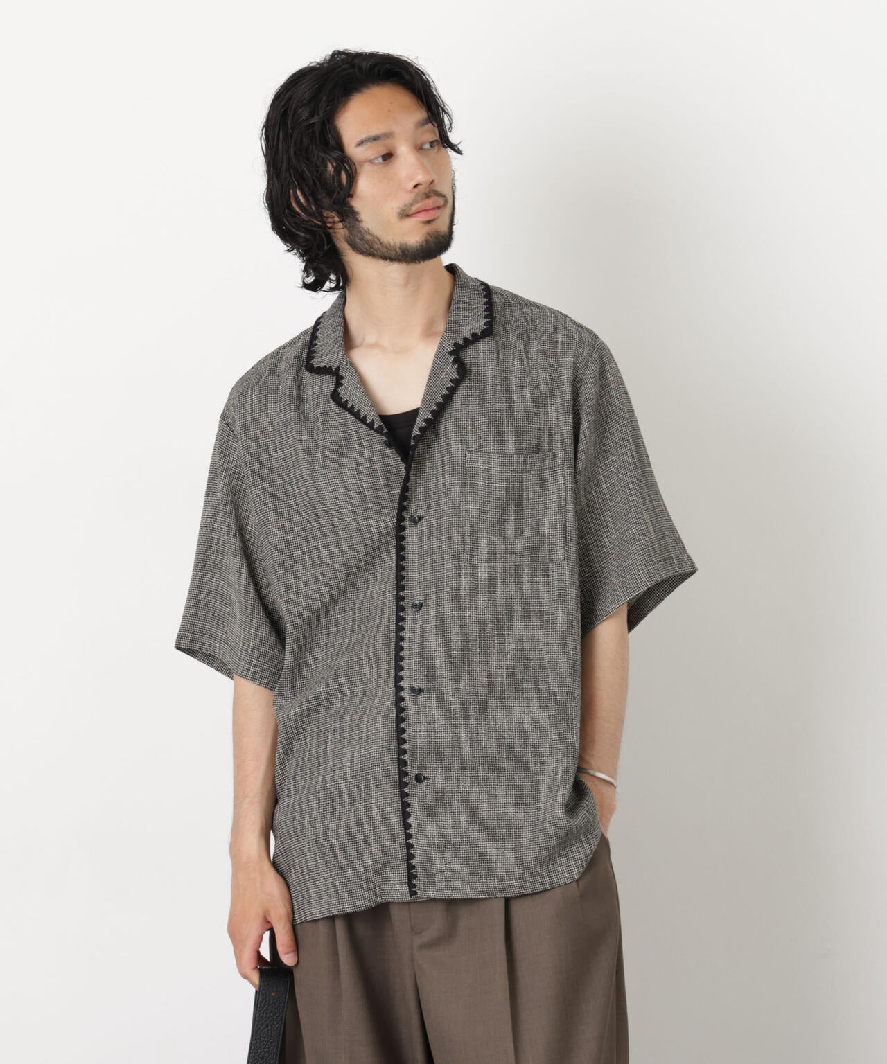 CLAM EMBROIDARY カラミシャツ