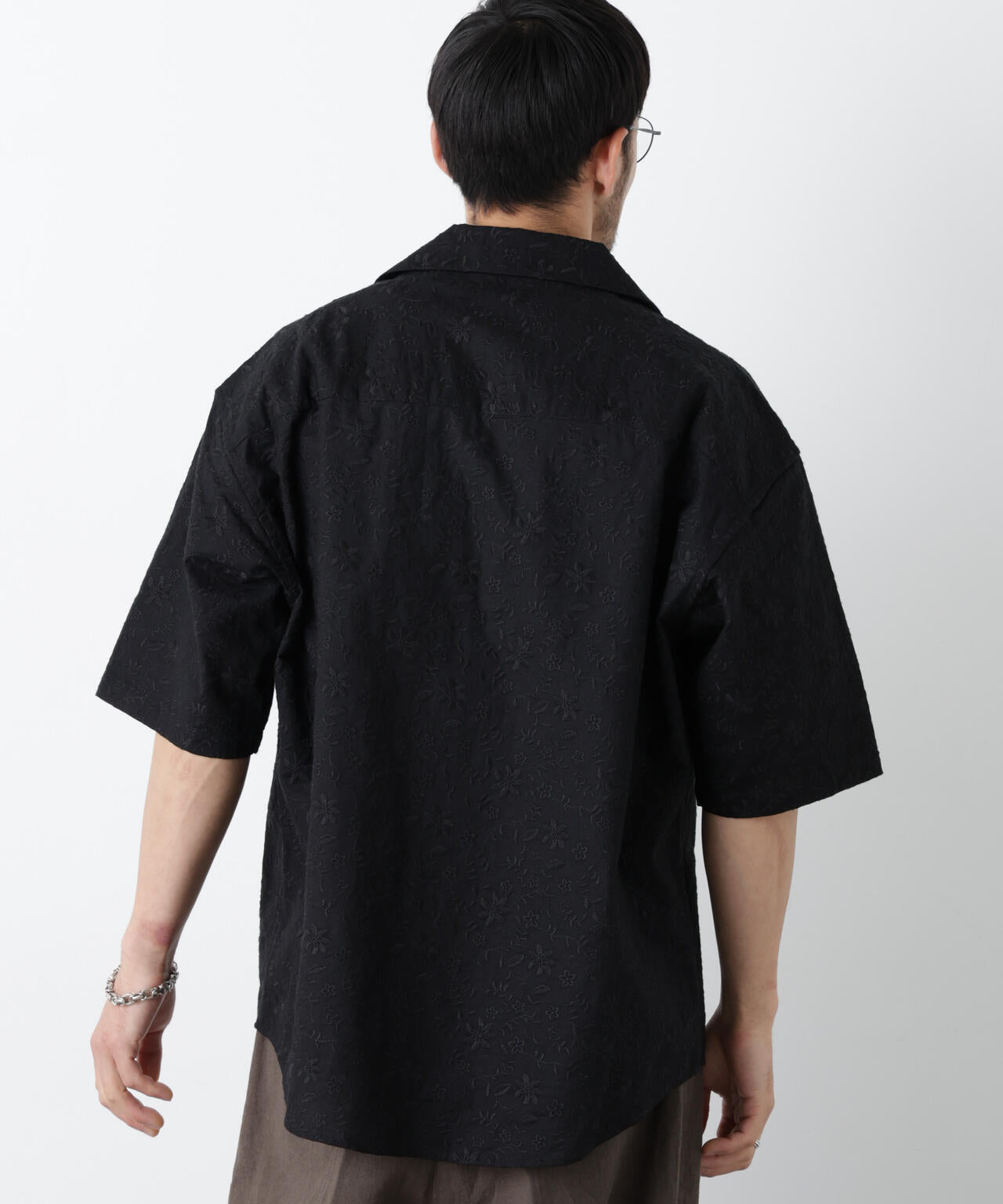 「OtoNANO」×masoret総柄刺繍シャツ(セットアップ可)