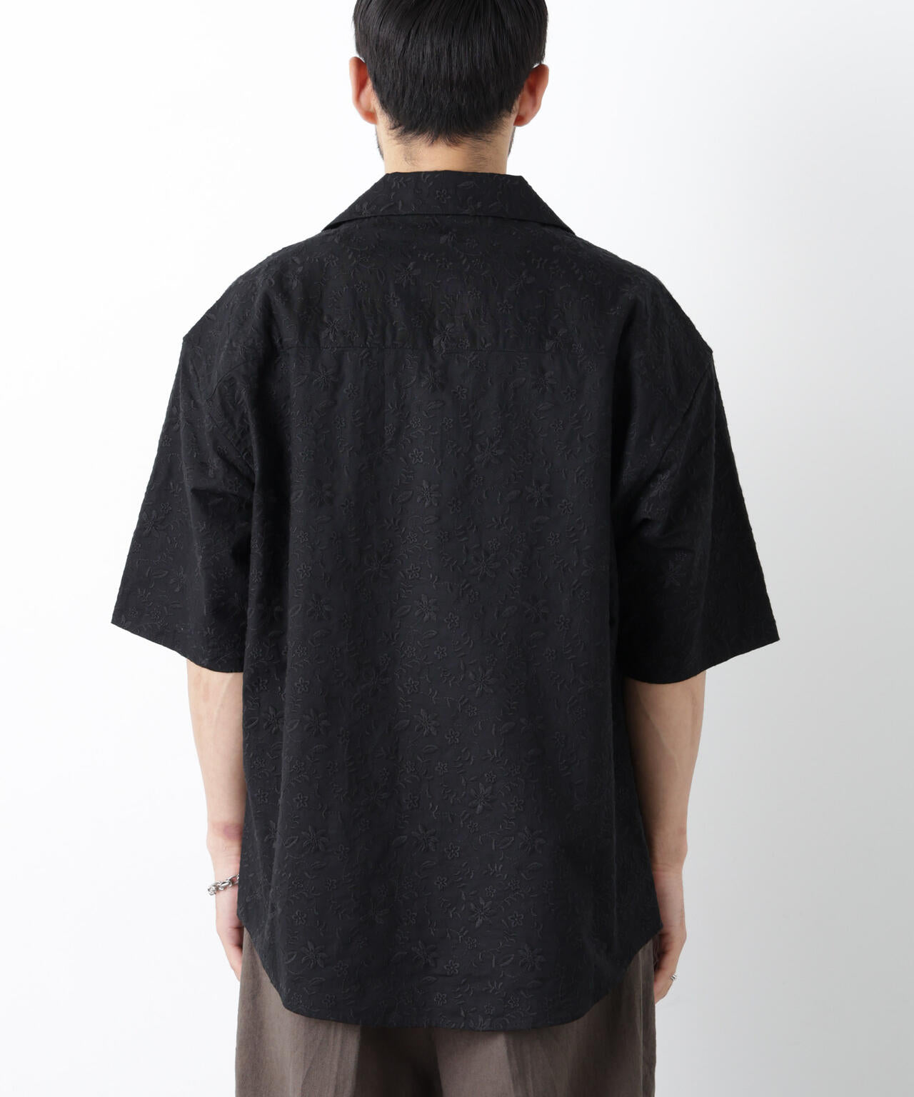 「OtoNANO」×masoret総柄刺繍シャツ(セットアップ可)