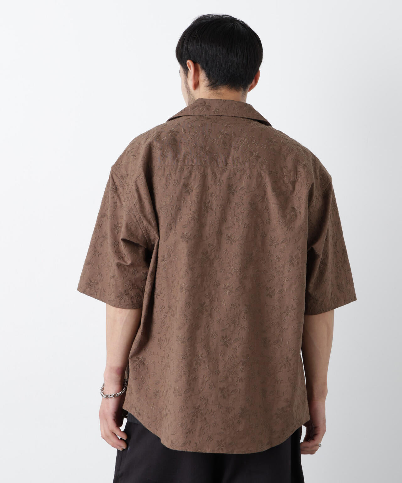 「OtoNANO」×masoret総柄刺繍シャツ(セットアップ可)