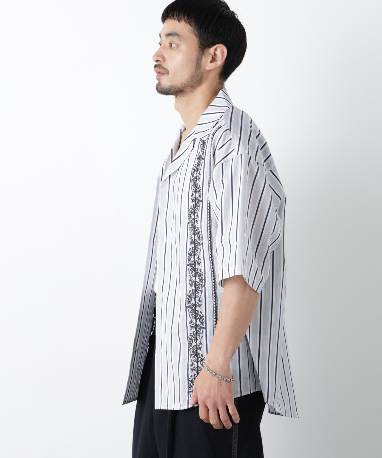 「OtoNANO」×masoret 刺繍シャツ