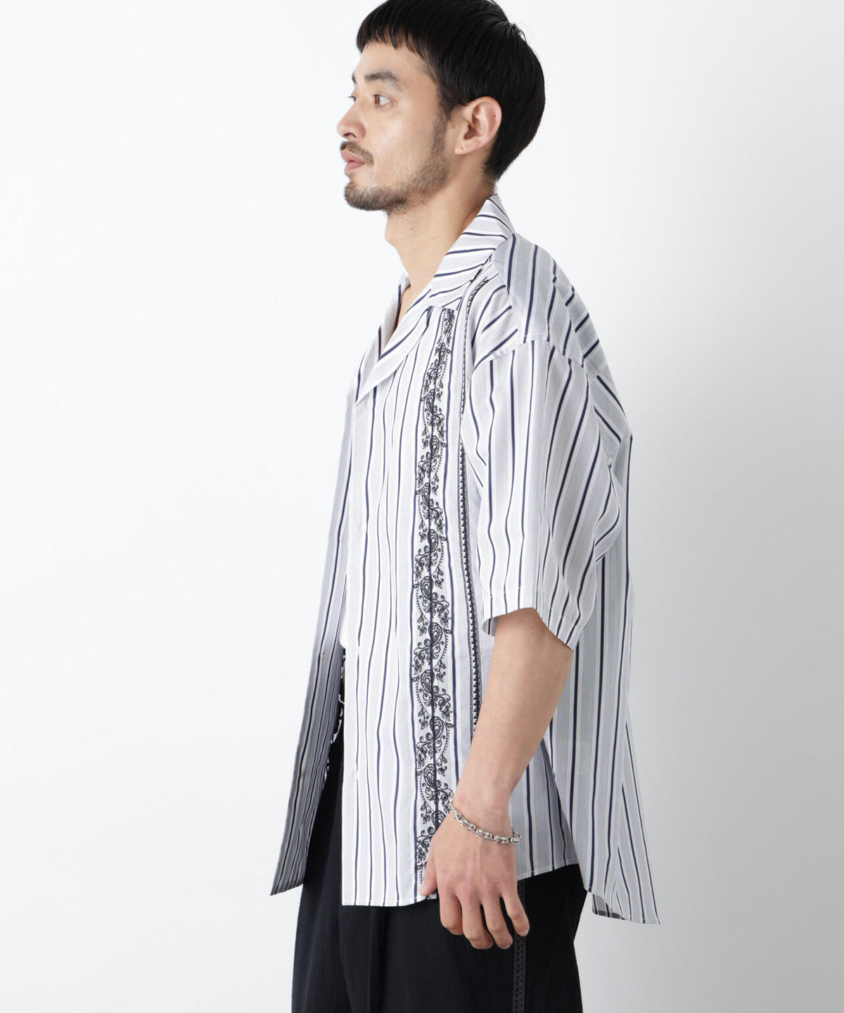 「OtoNANO」×masoret 刺繍シャツ
