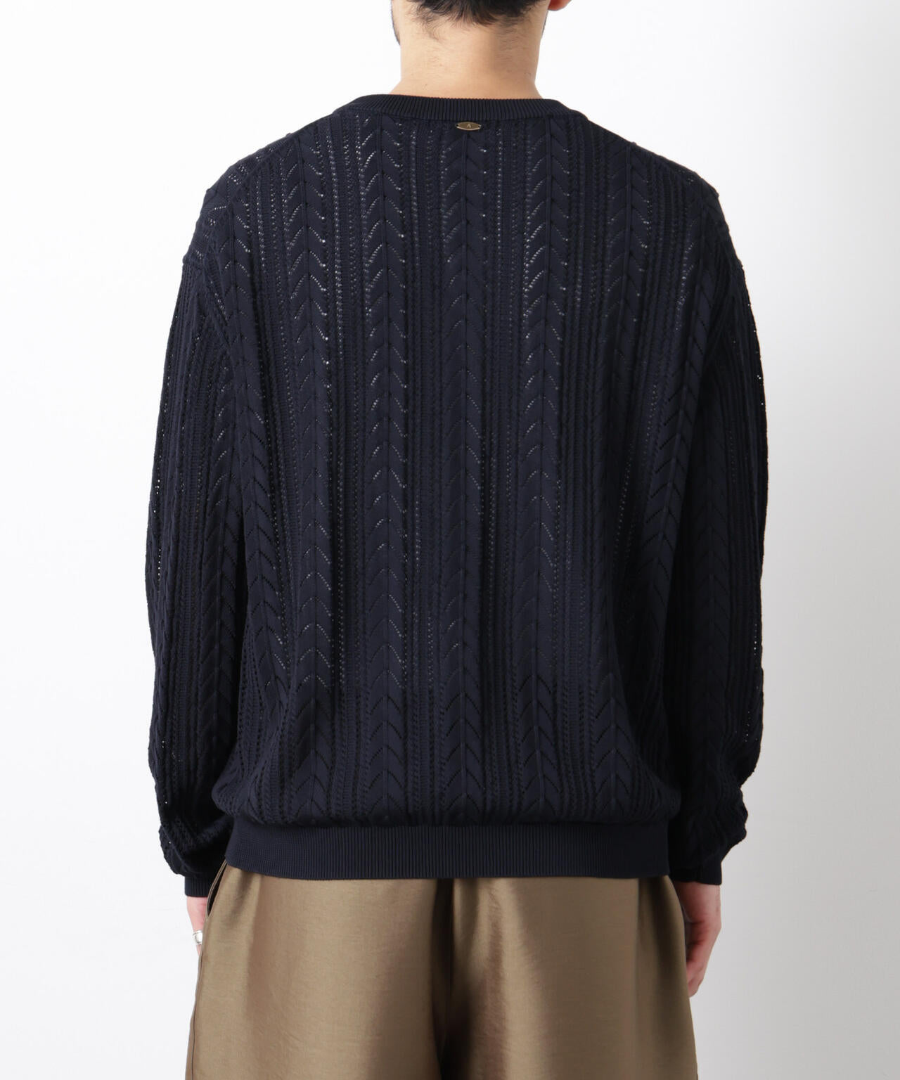 「ASSEMBLANC」コードヤーンシアーケーブルニット