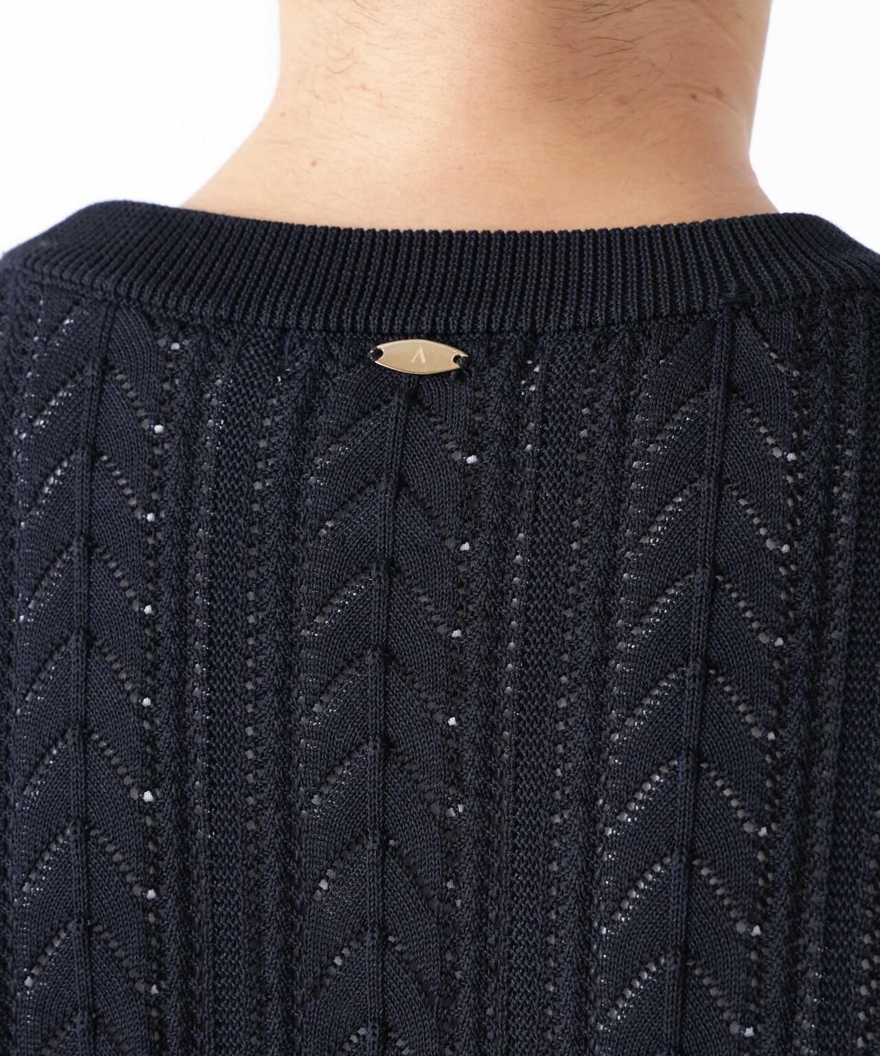 「ASSEMBLANC」コードヤーンシアーケーブルニット