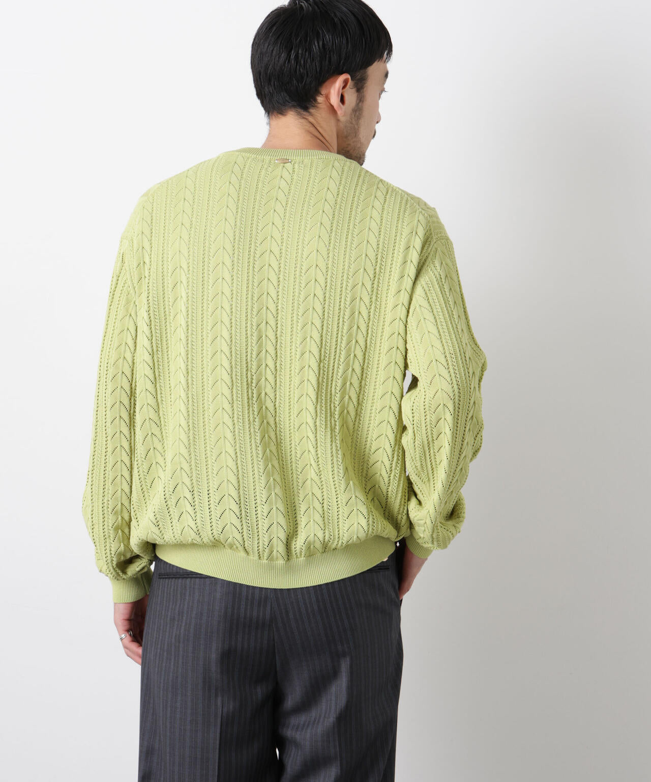 「ASSEMBLANC」コードヤーンシアーケーブルニット