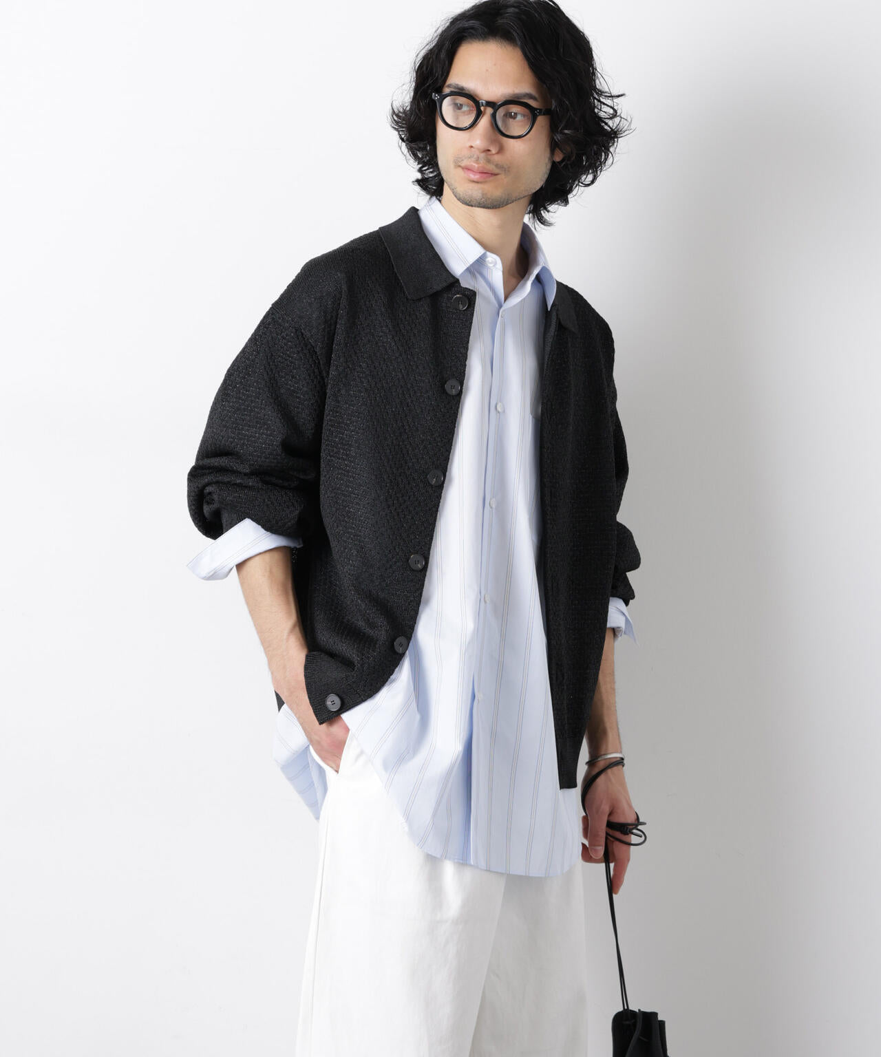 ギマポロカラーニットジャケット