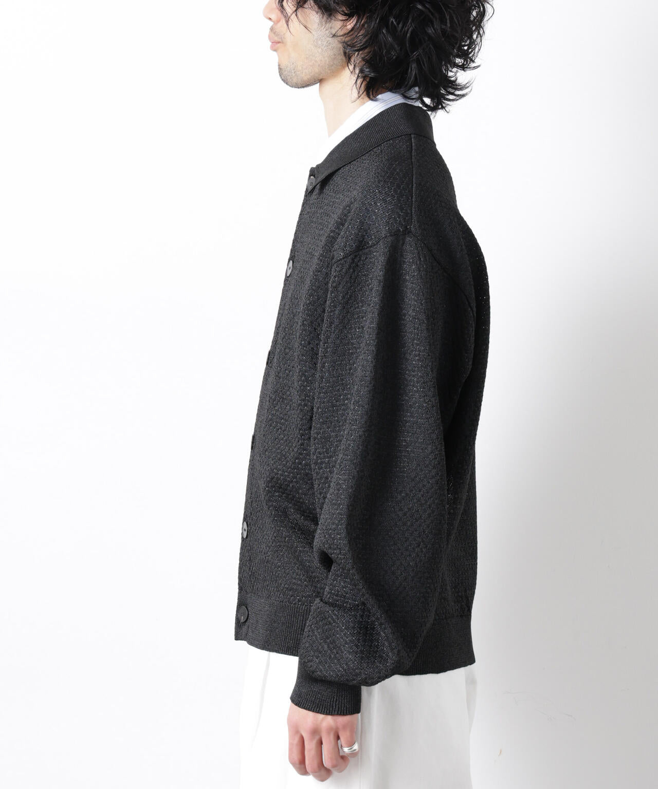 ギマポロカラーニットジャケット