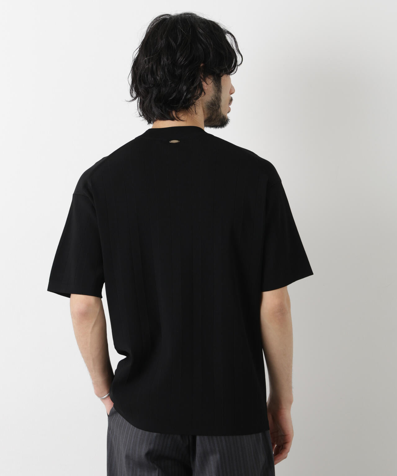 「ASSEMBLANC」 針抜きクルーネックニット