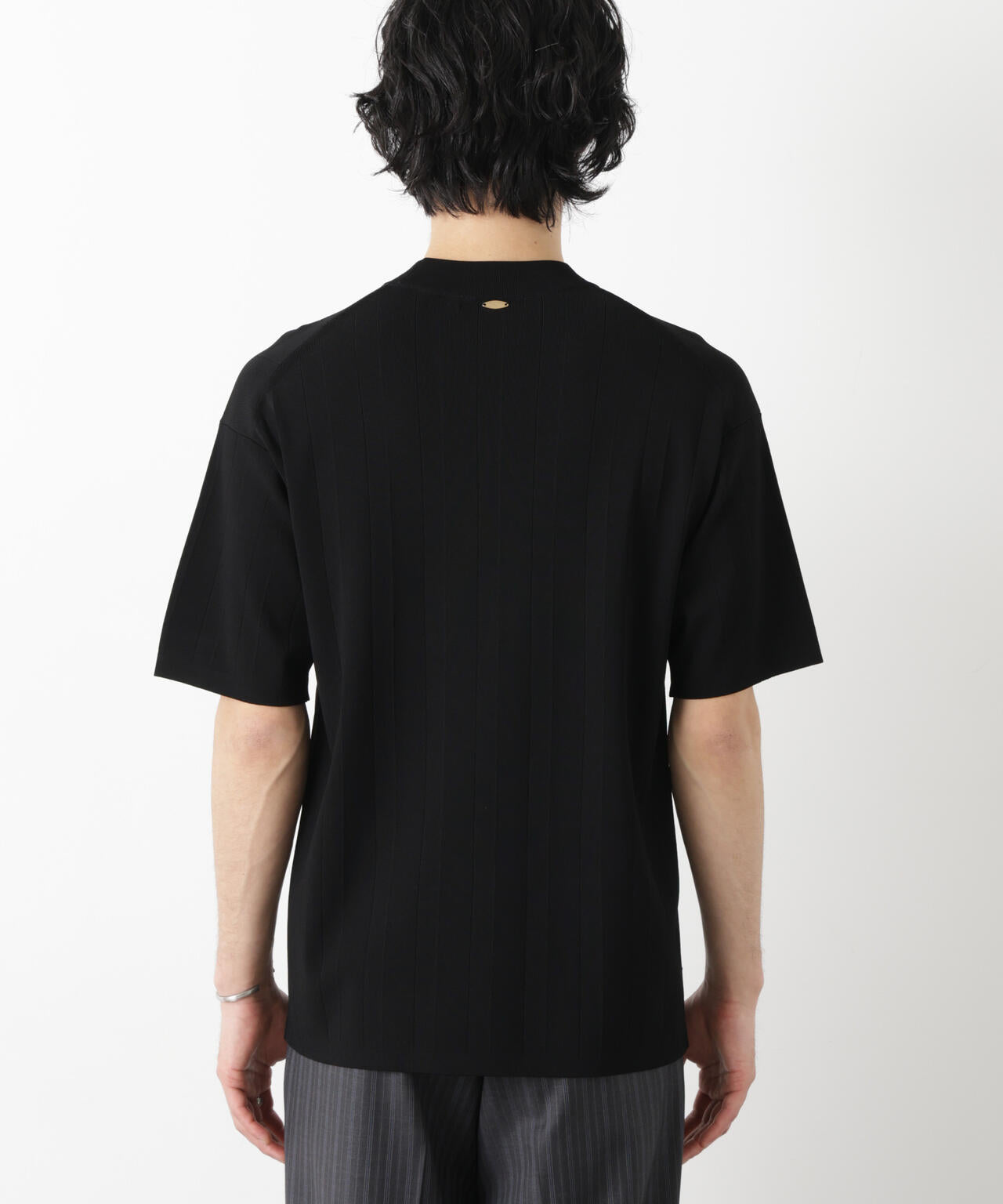 「ASSEMBLANC」 針抜きクルーネックニット