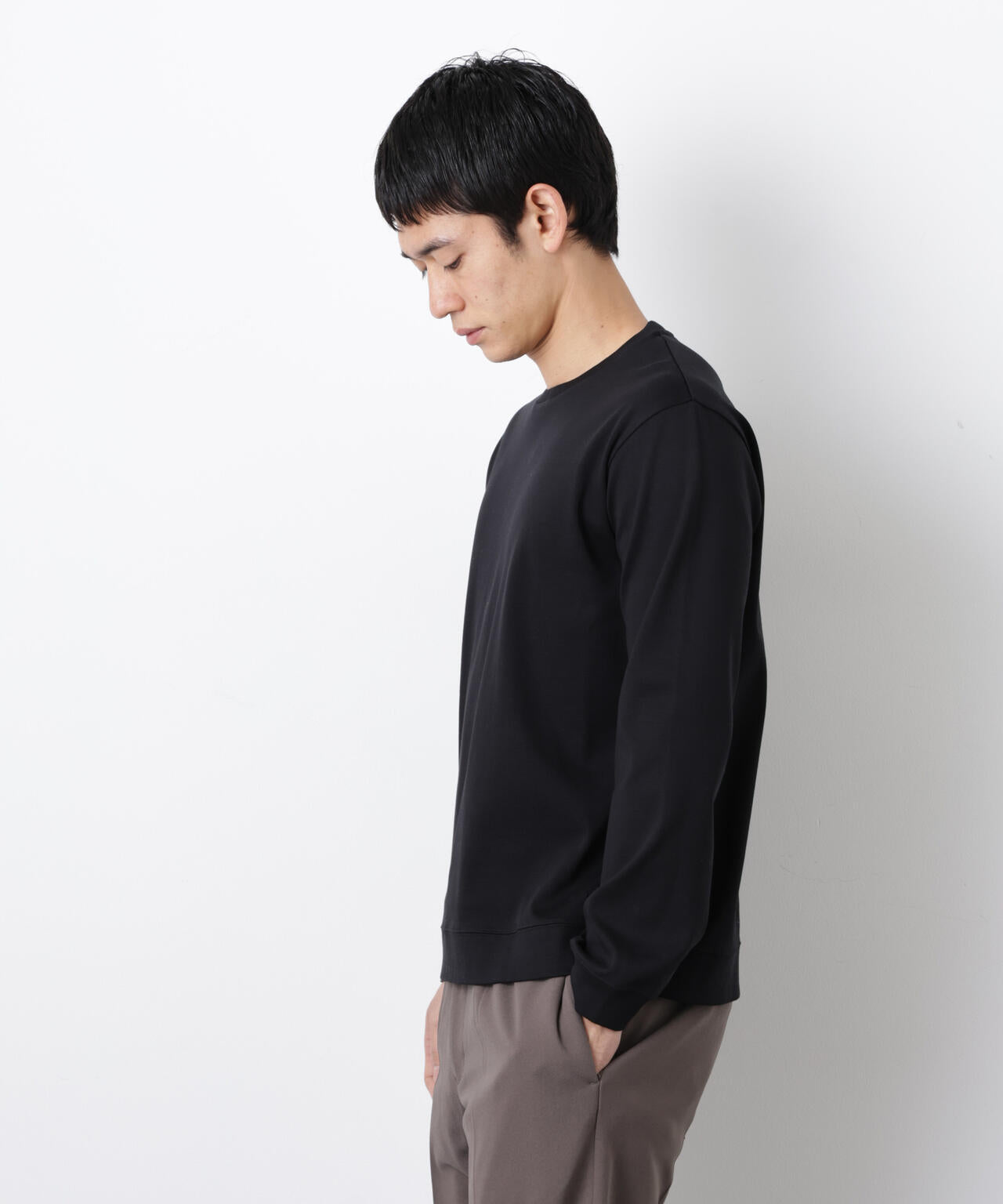 「FORMAL JERSEY」クルーネックカットソー長袖